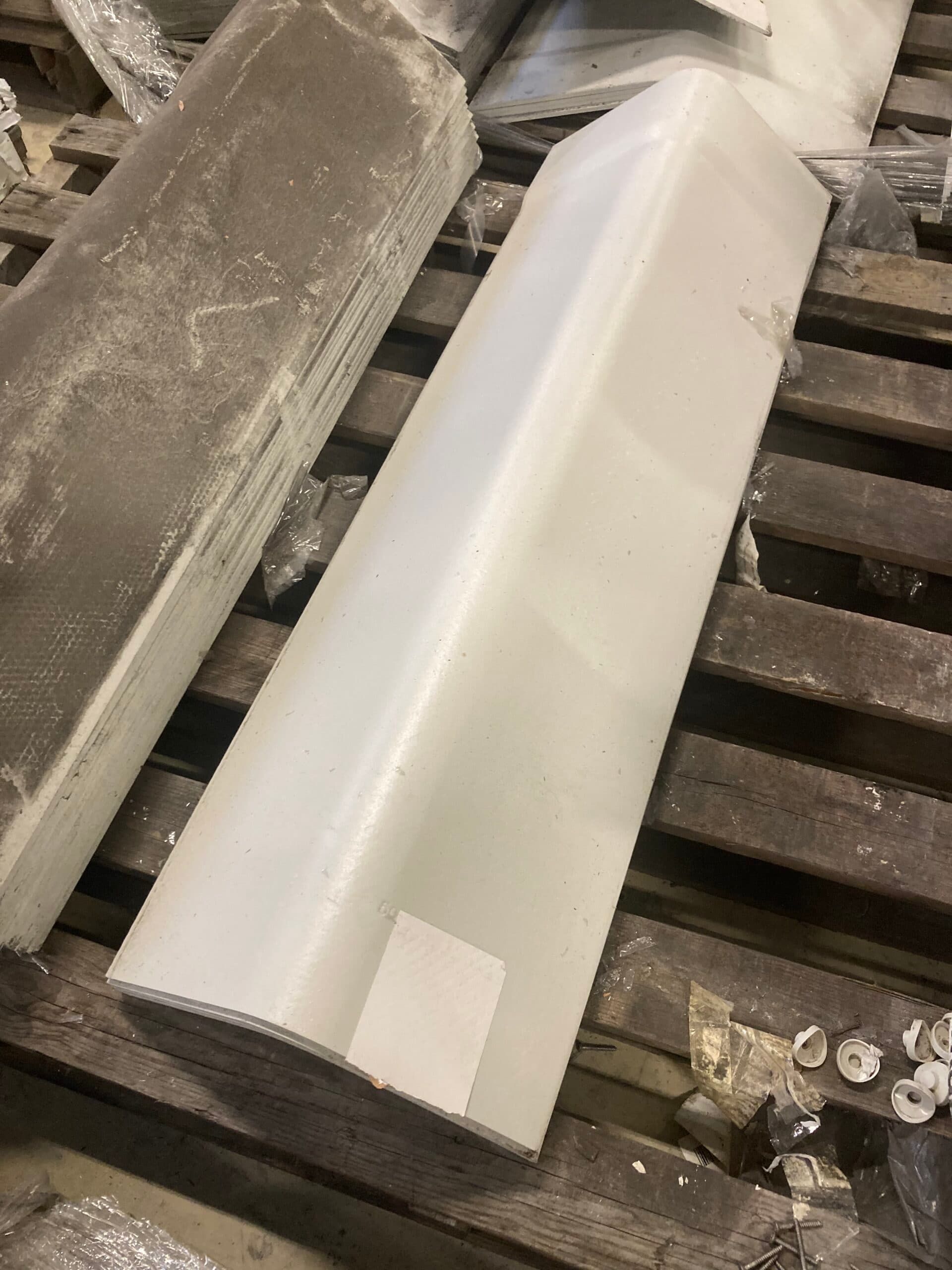 Vinkelrygning 40gr. Lys grå. - 1