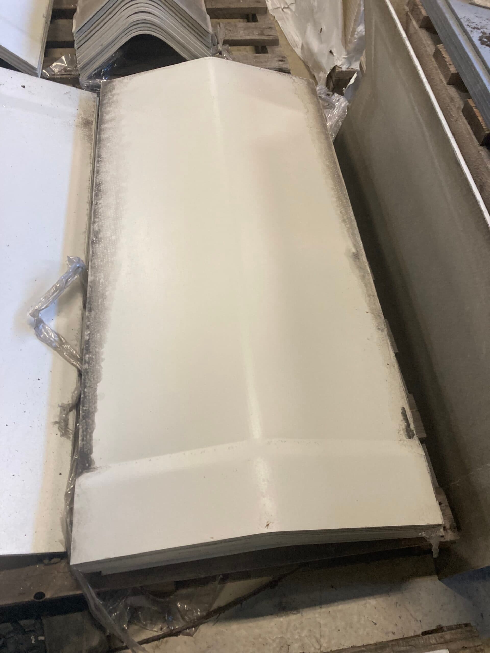 Vinkelrygning 15gr. Lys grå. - 1