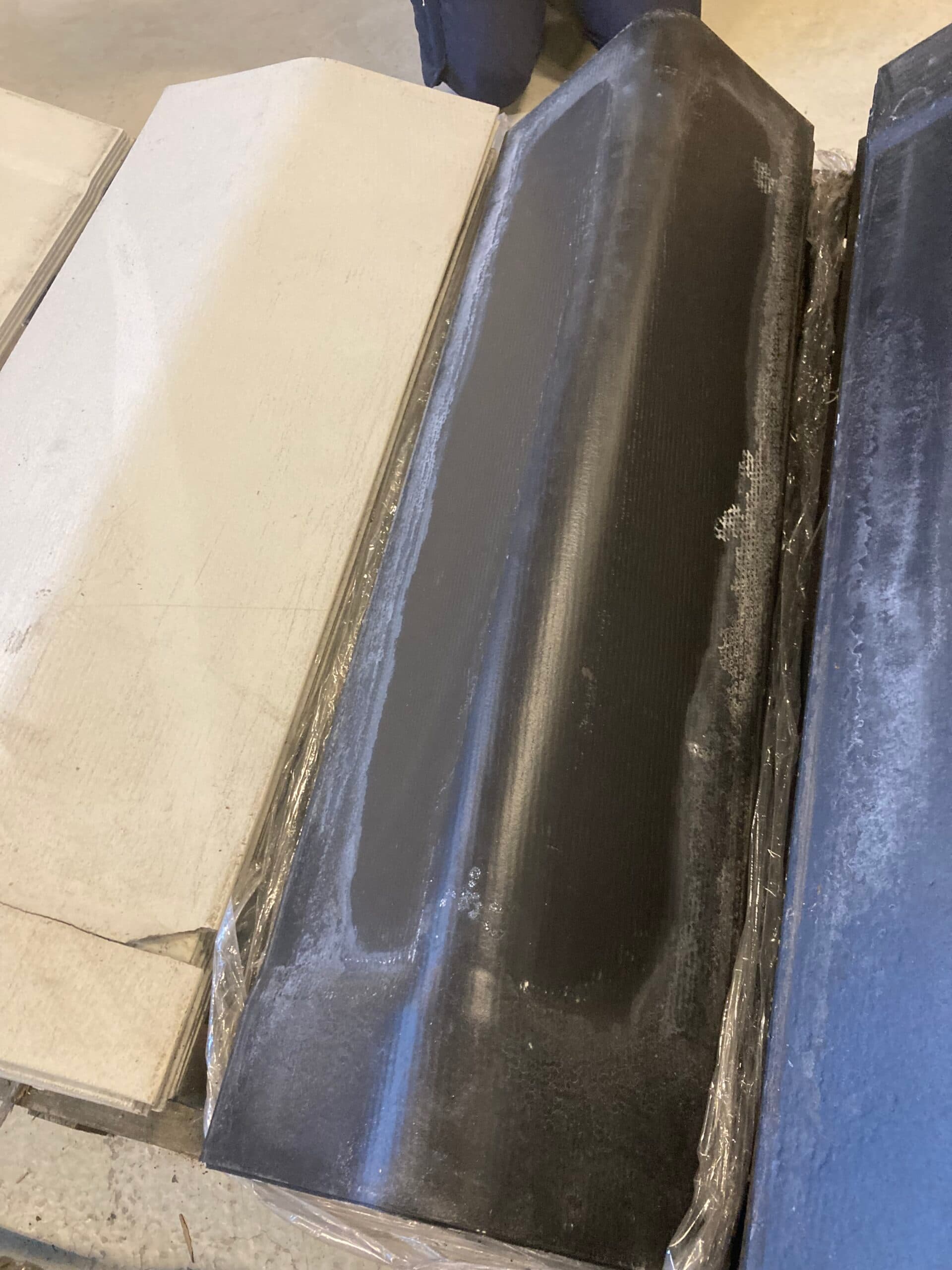 Vinkelrygning 40gr. Sort. - 1