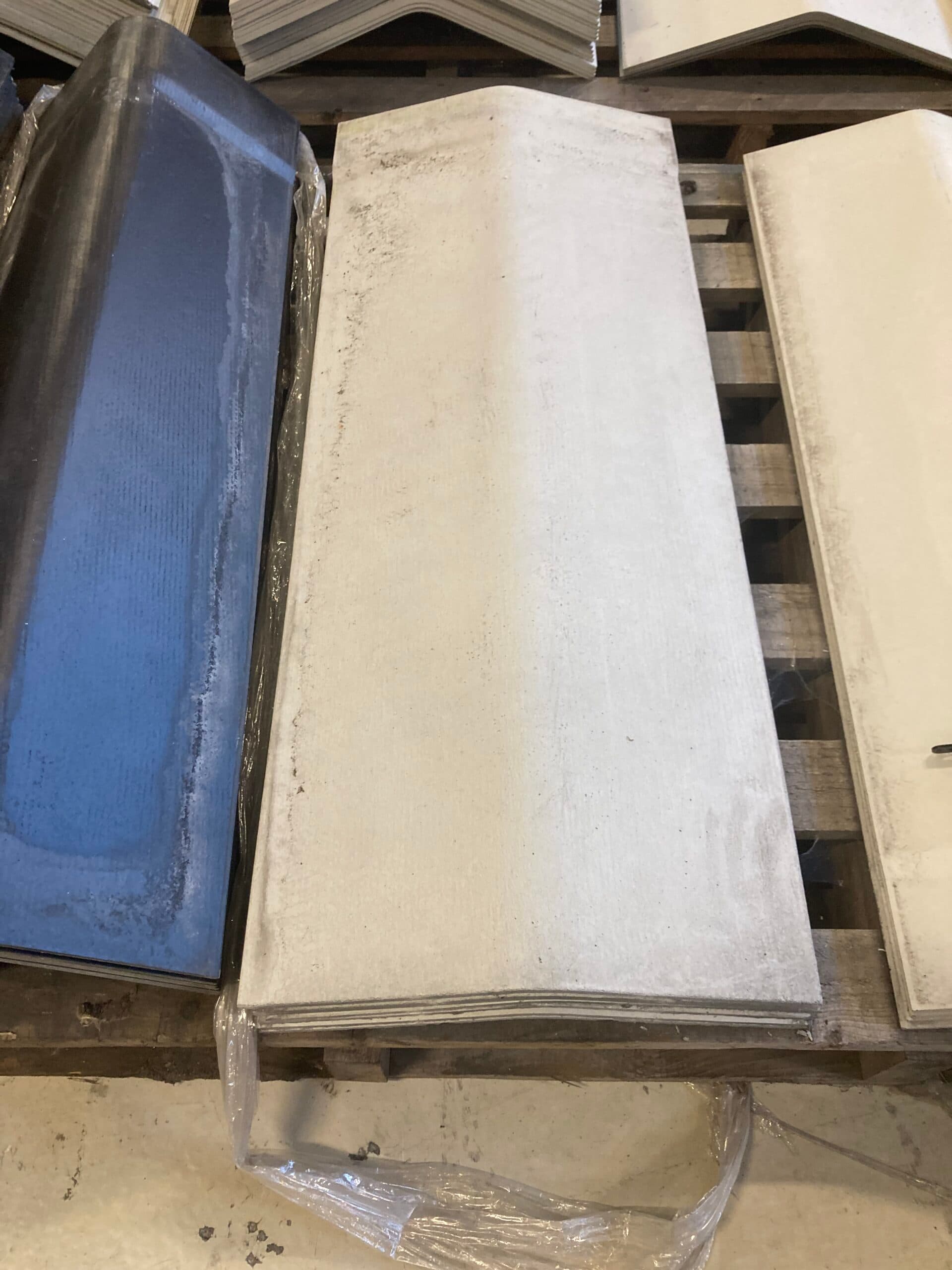 Vinkelrygning 15gr. Lys grå. - 1