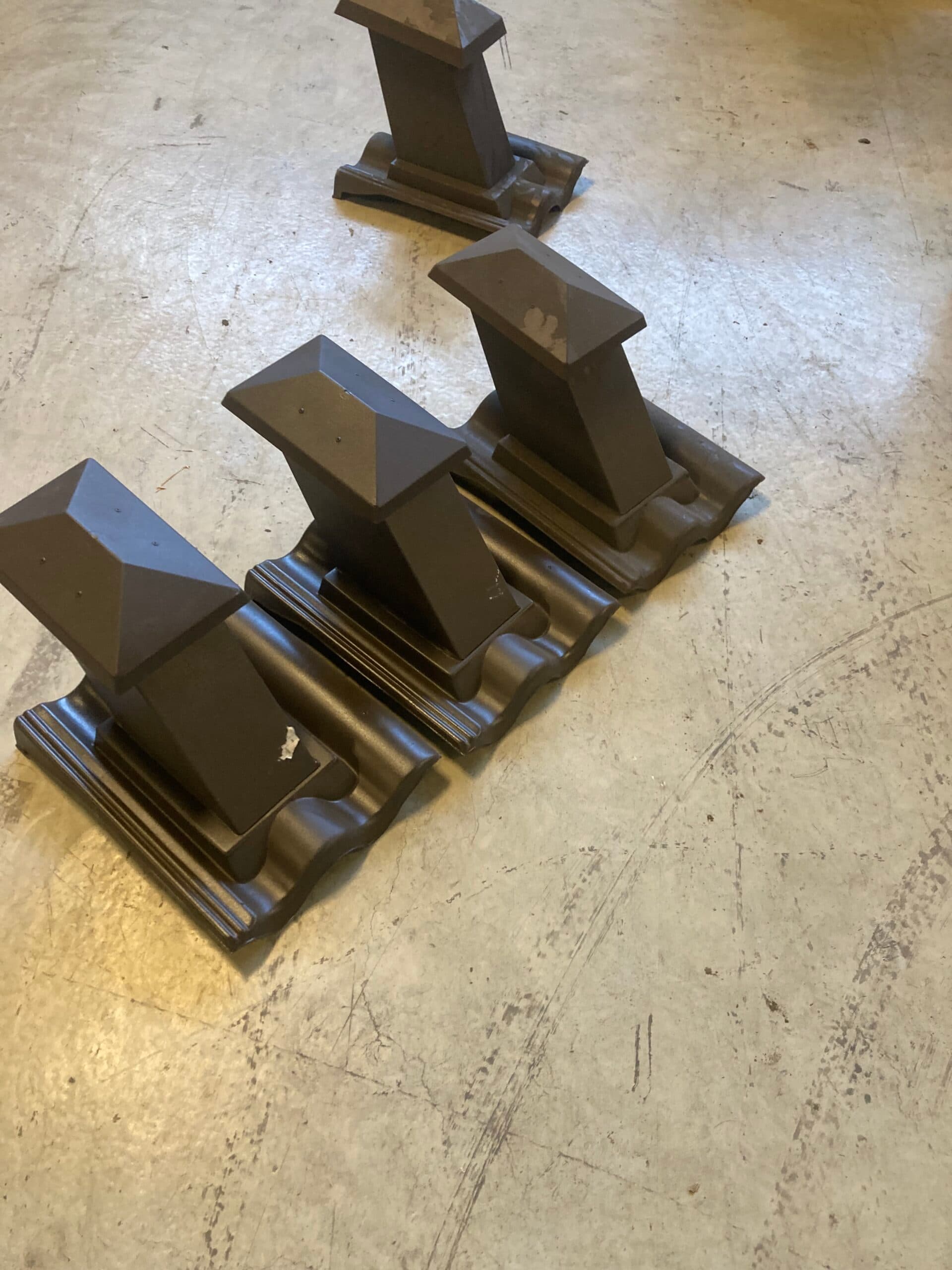 Udluftnings hætte til aftræksrør tagsten 33x42cm 35-45gr Mørk brun - 1