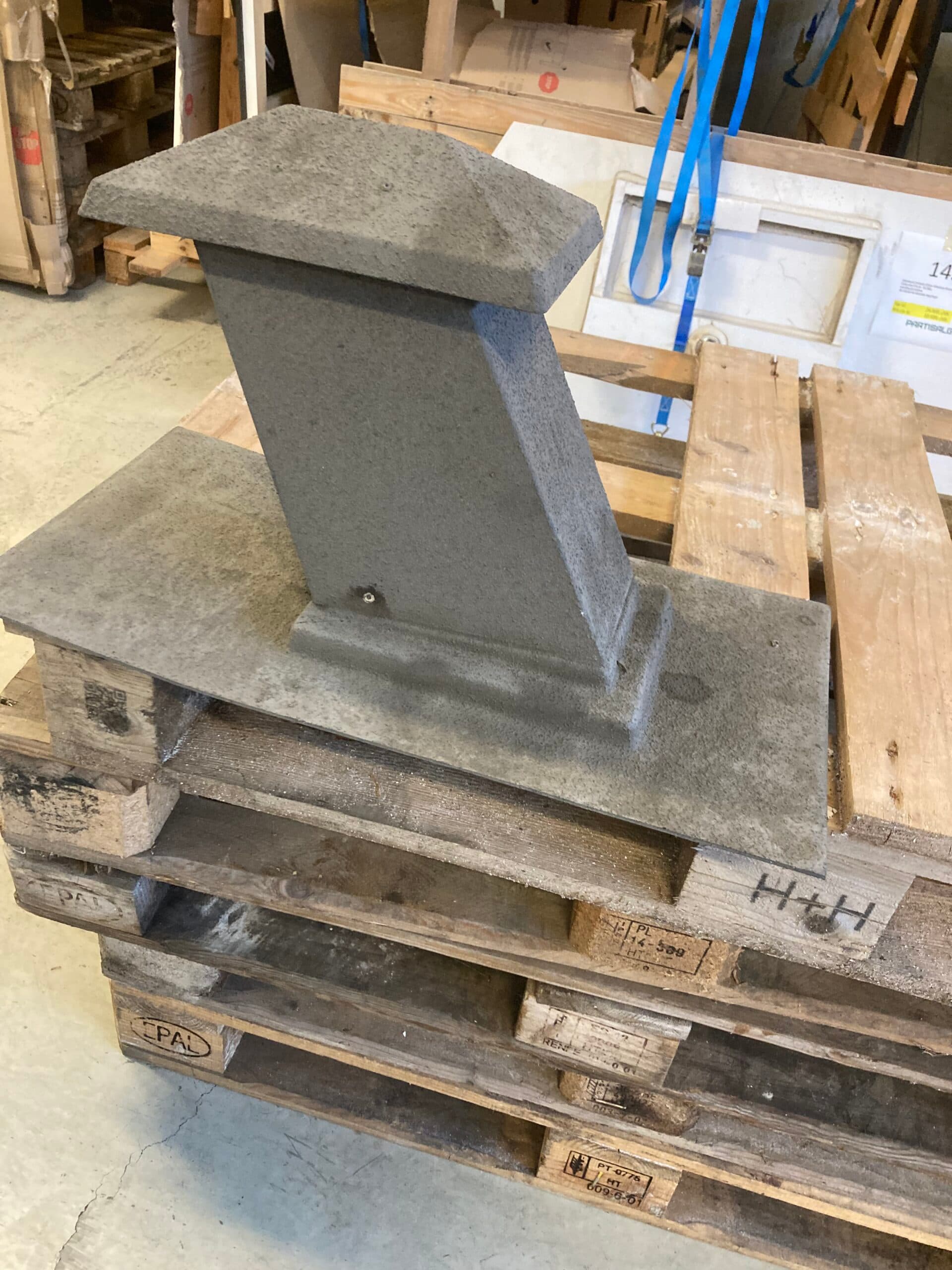 Udluftnings hætte til aftræksrør Skifer 30×59,5cmcm 35gr. Grå - 1