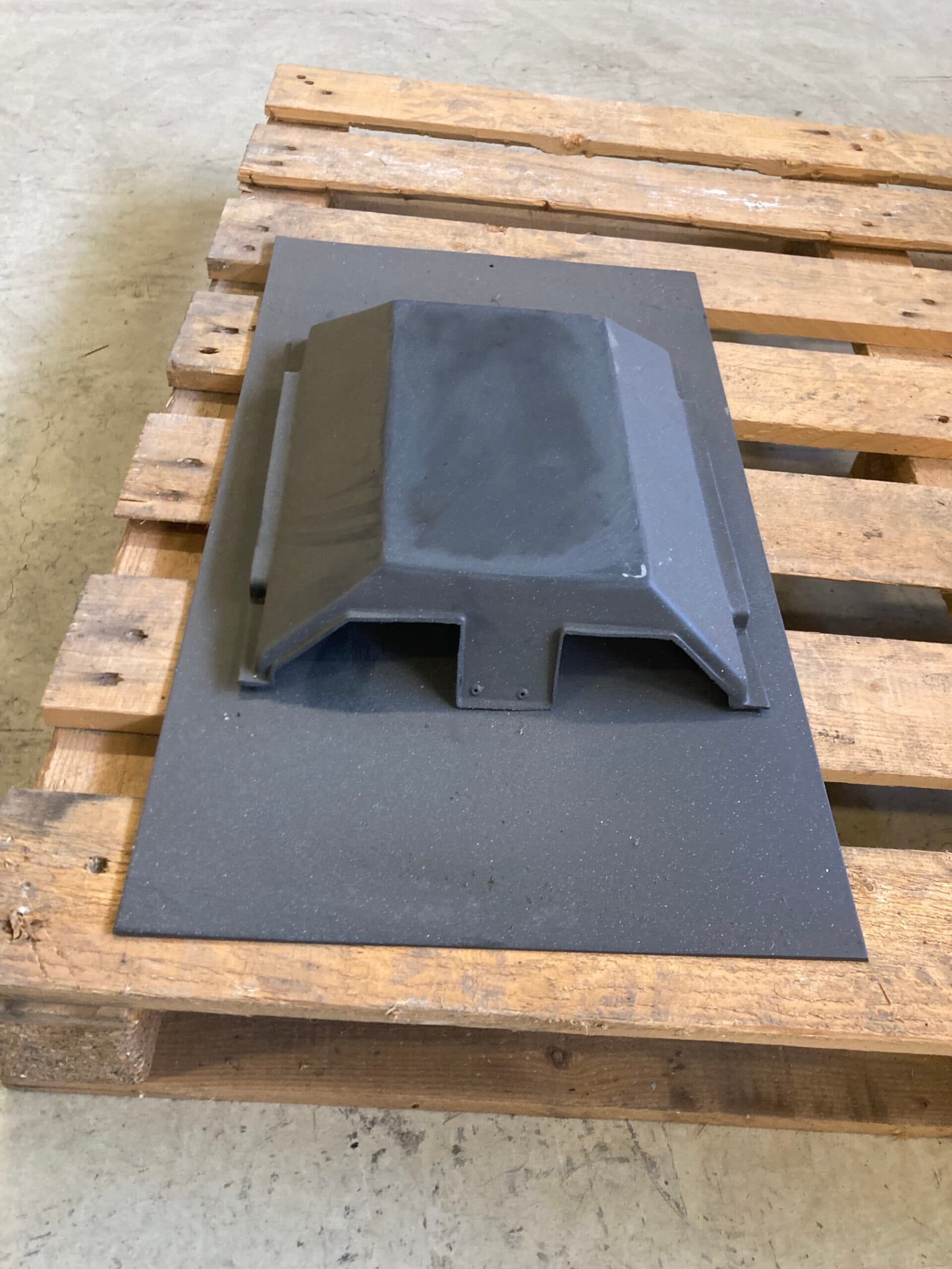 Ventilations hætte til skifer, fuldkant, Skifergrå - 1