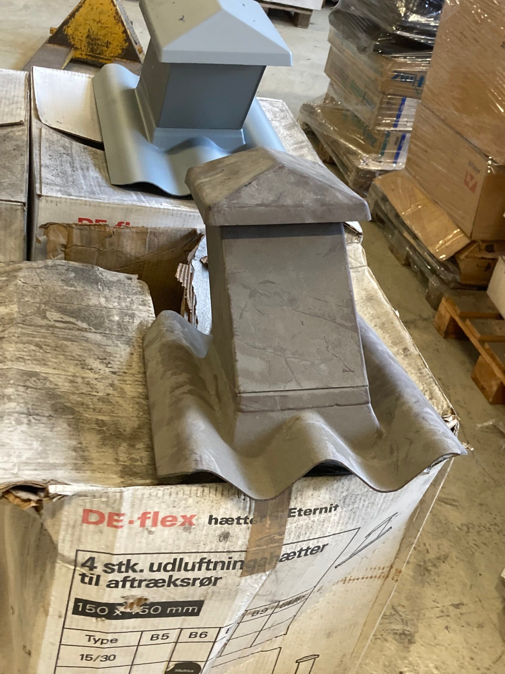 B6 Udluftningshætte til aftræksrør. 35-45gr. Mokka - 1