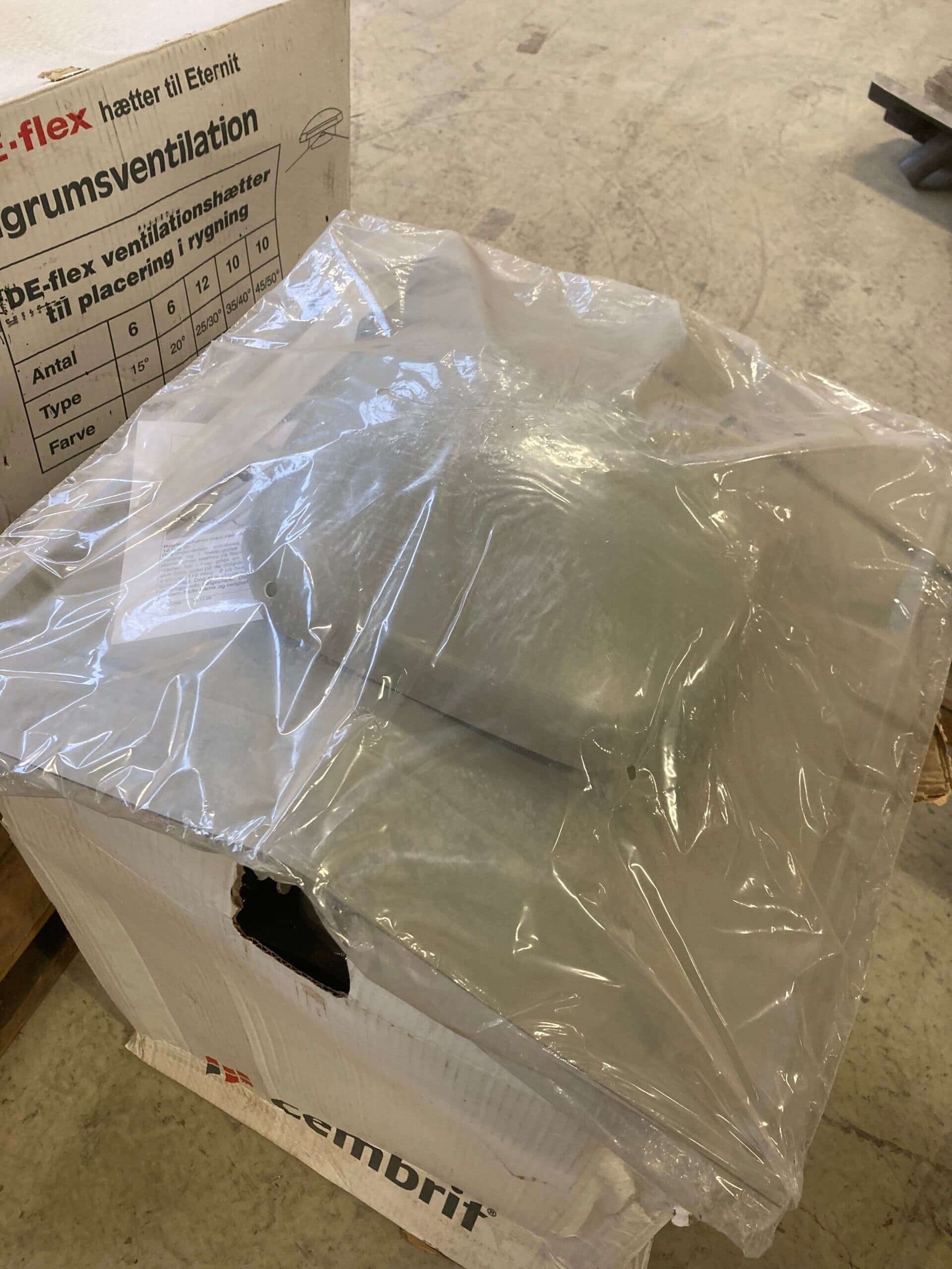 Flex ventilationshætte til rygning 20gr. Mørkgrå. - 1