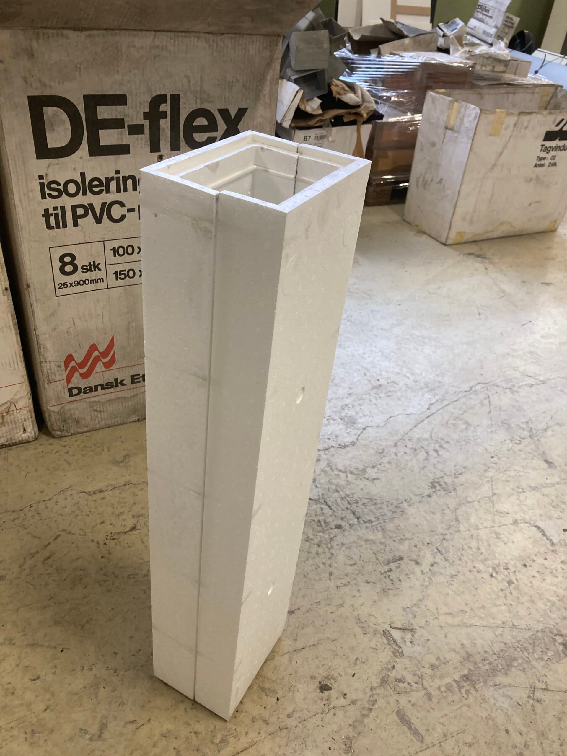 Isoleringskapper til PVC-rør 100x150mm. - 1