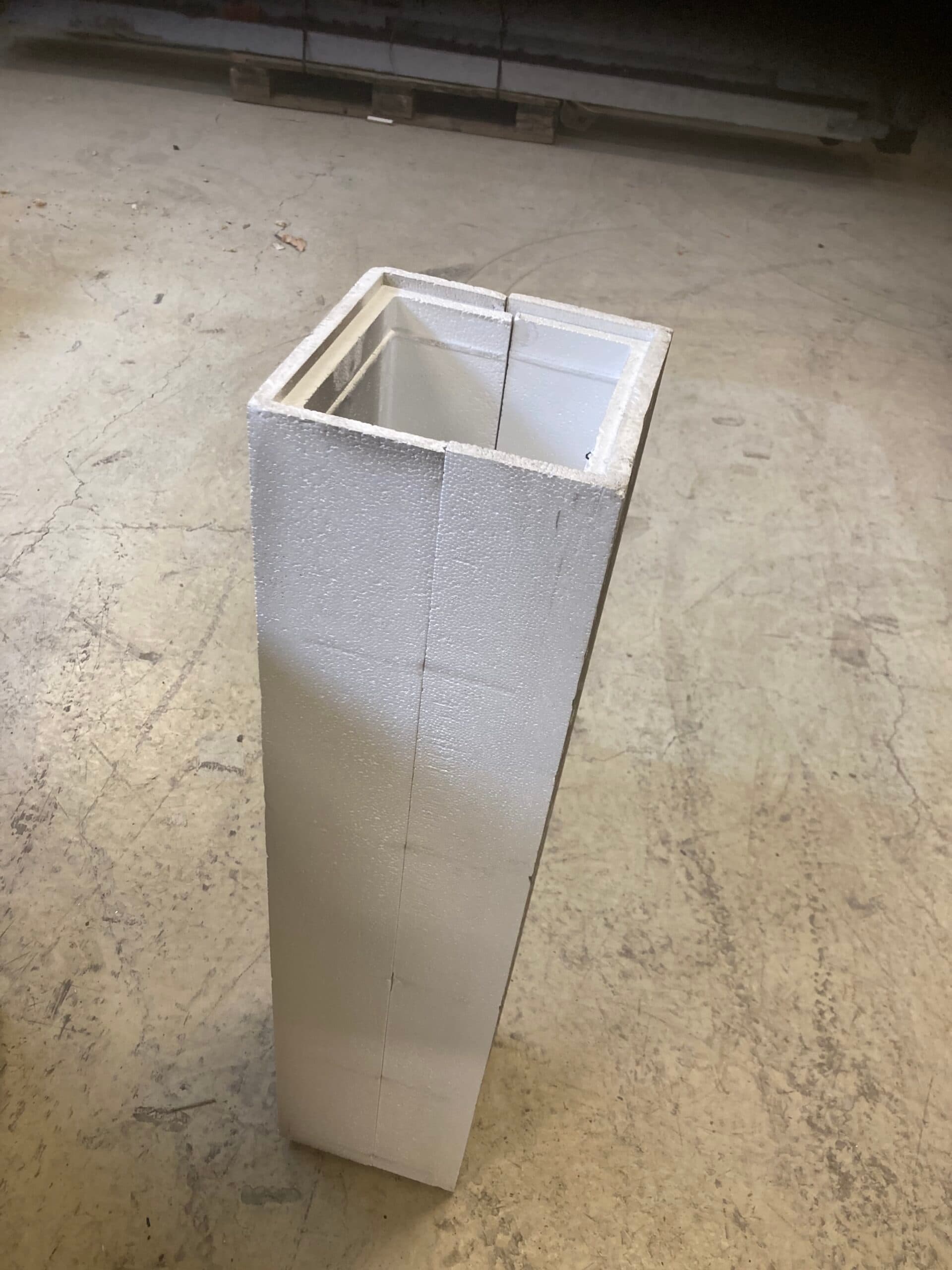 Isoleringskapper til PVC-rør 150x150mm. - 1