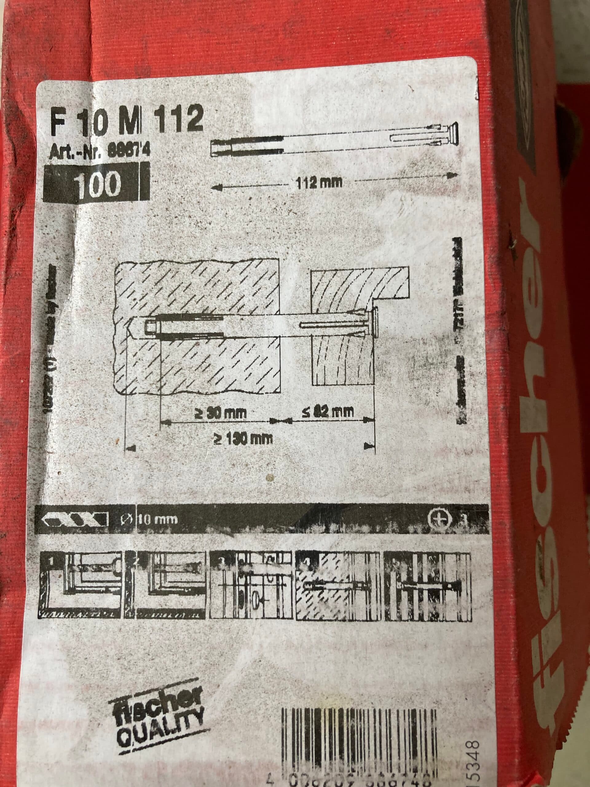 Fischer karmplug F10 M112 - 1