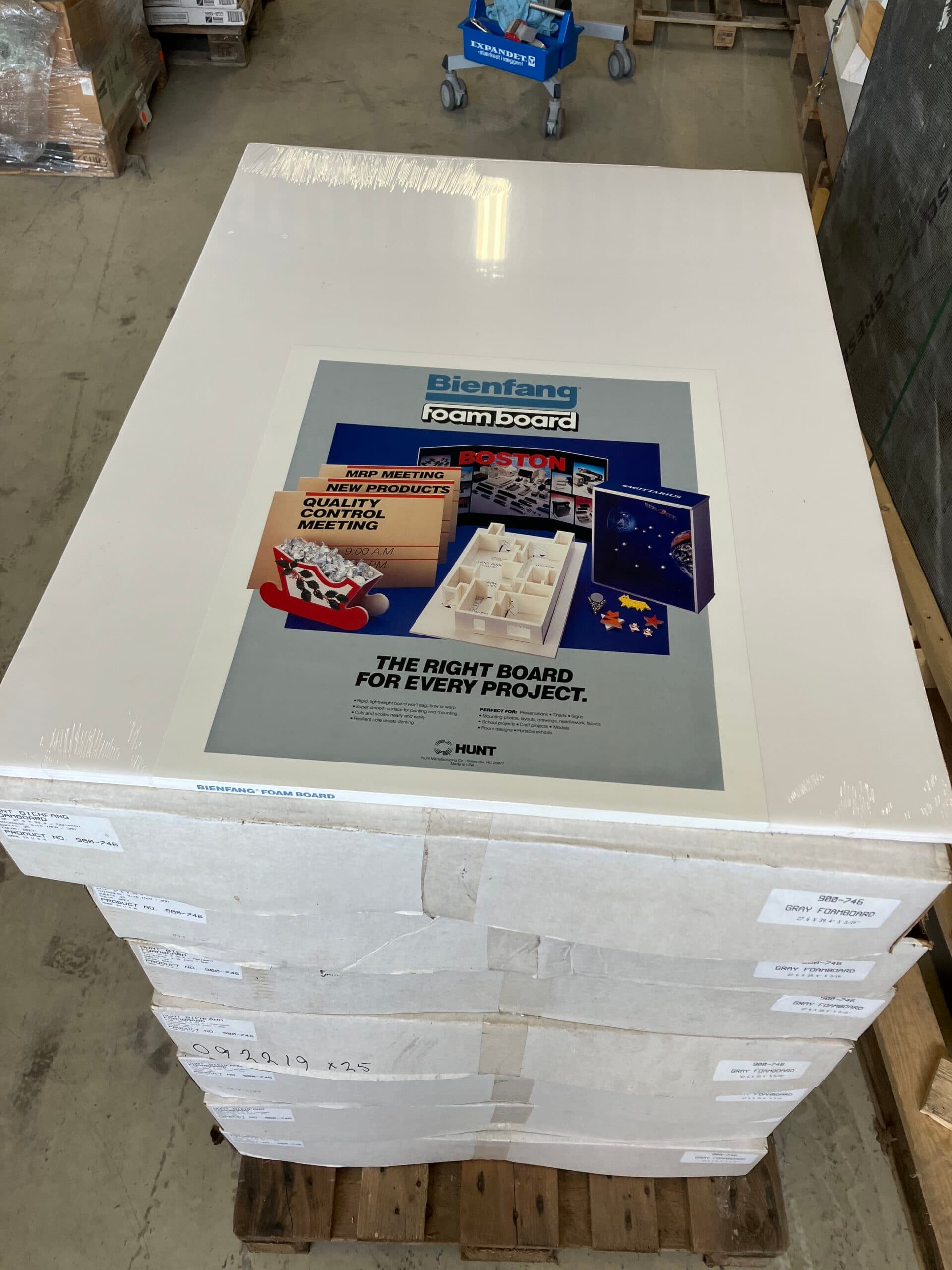 Bienfang Foamboard 5 mm Farveløs/Hvid 76,2×101,60 cm. - 1