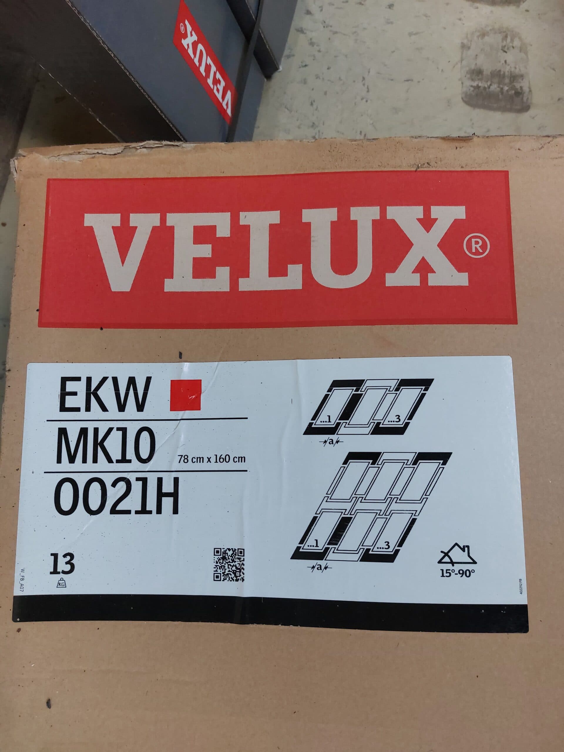 VELUX EKW MK10 0021H inddækning 78x160cm. - 1