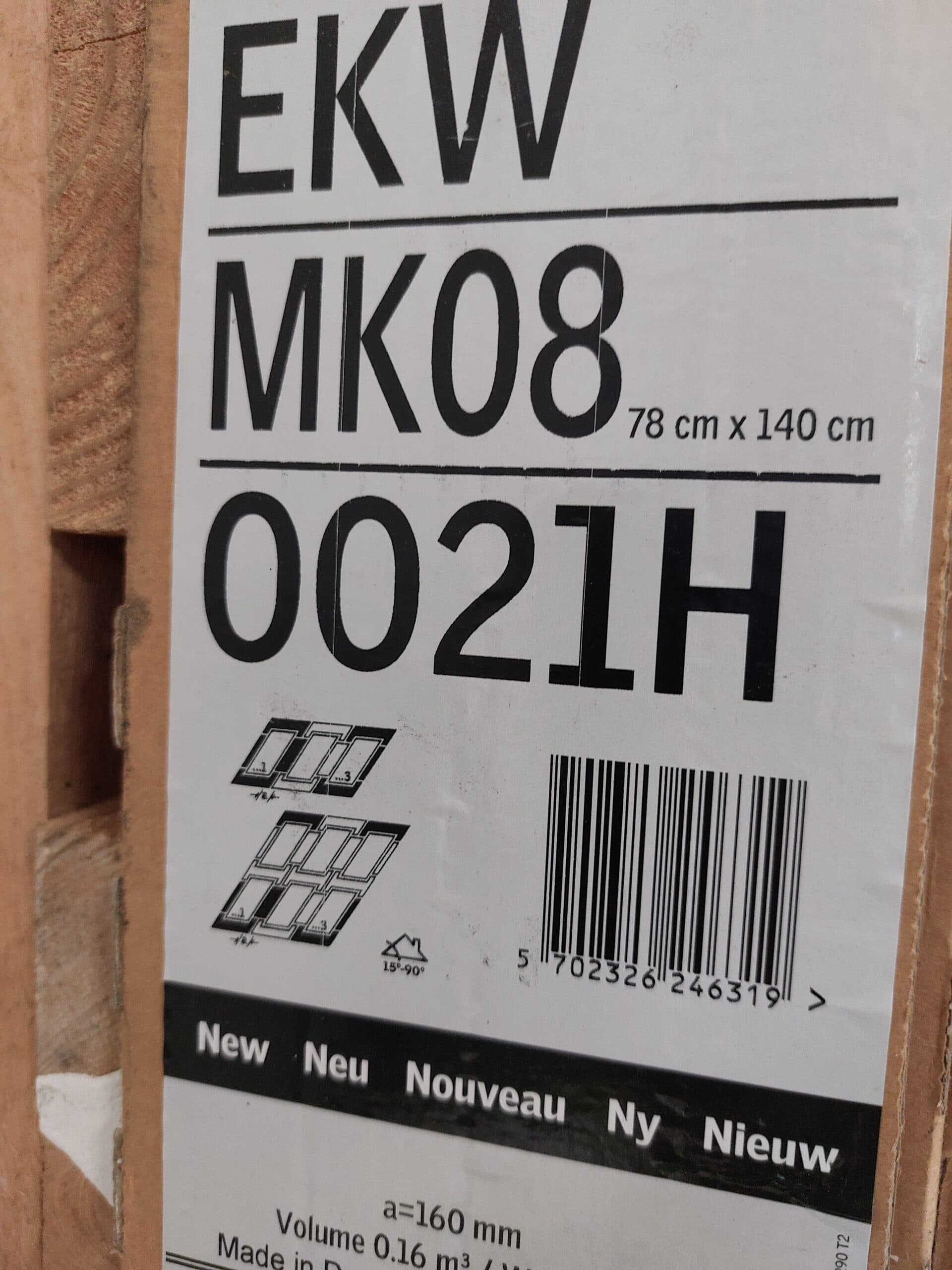 VELUX EKW MK08 0021H inddækning - 1