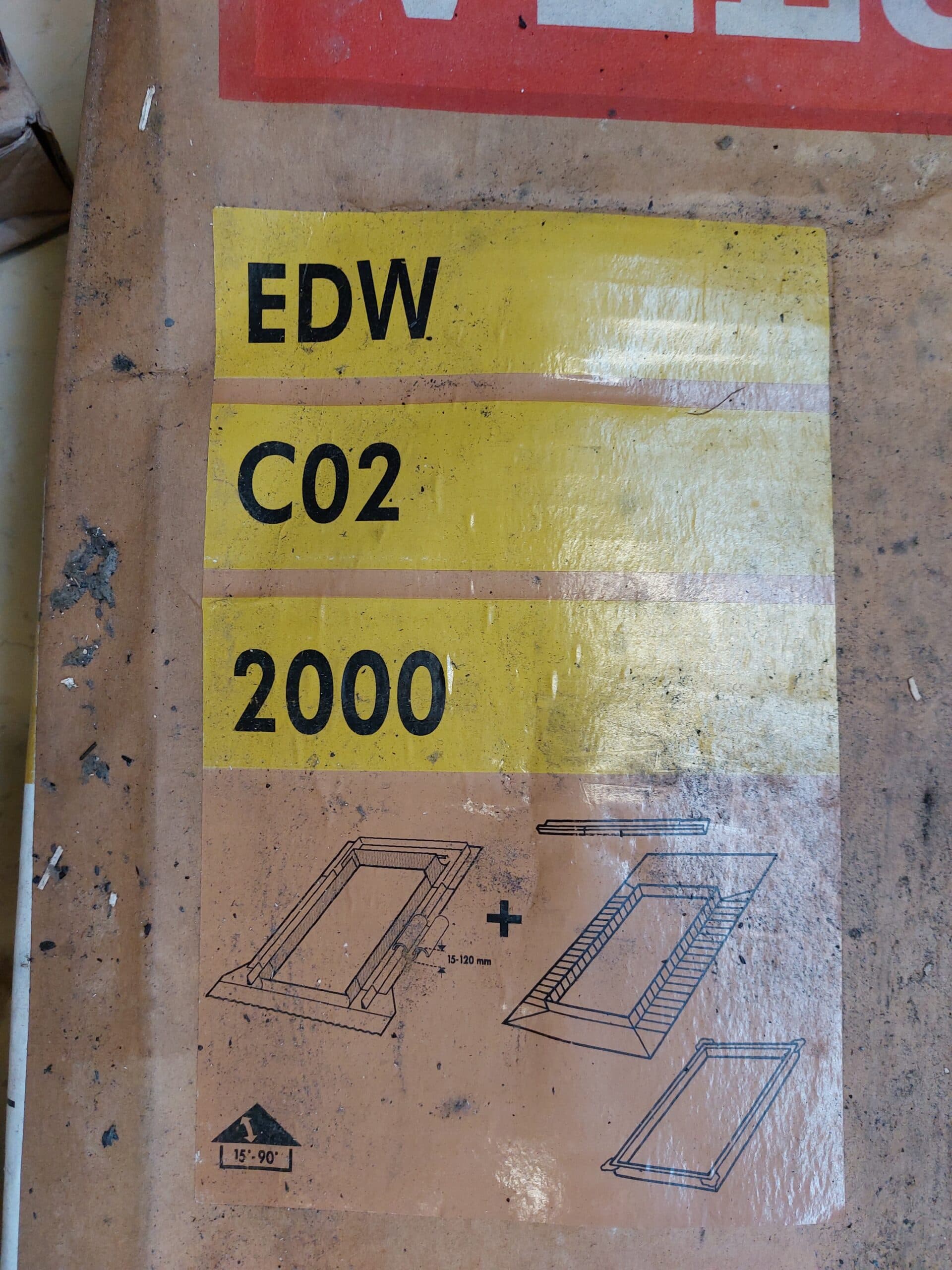 VELUX EDW CO2 2000 inddækningspakke 55x78cm - 1