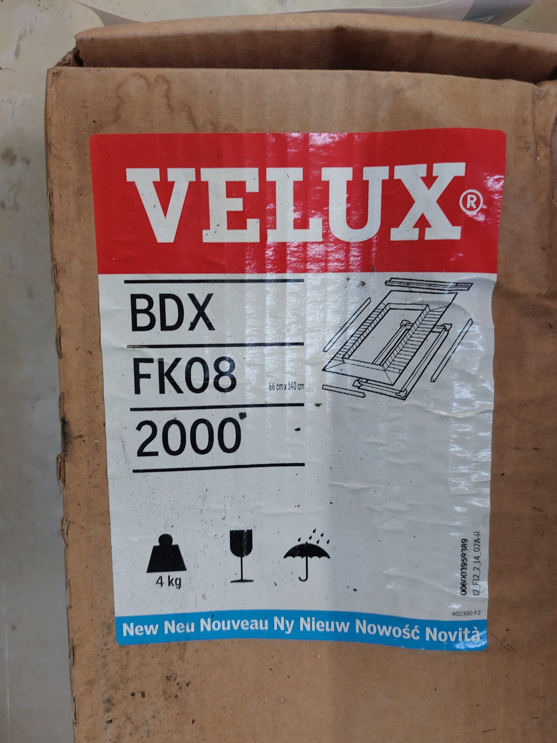 VELUX BDX FK08 2000 isoleringssæt 66x140cm - 1