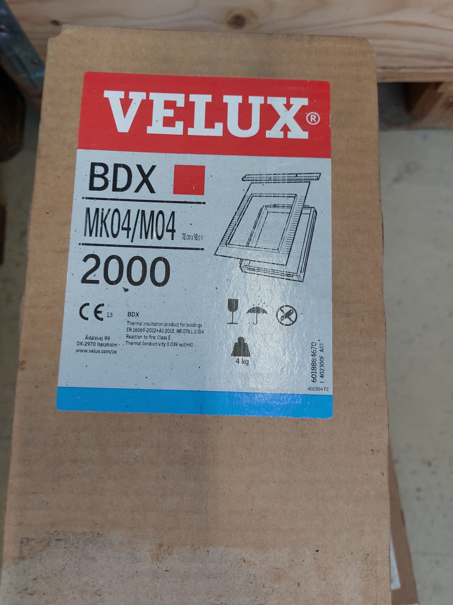 VELUX BDX MK04/M04 isoleringssæt 78x98cm