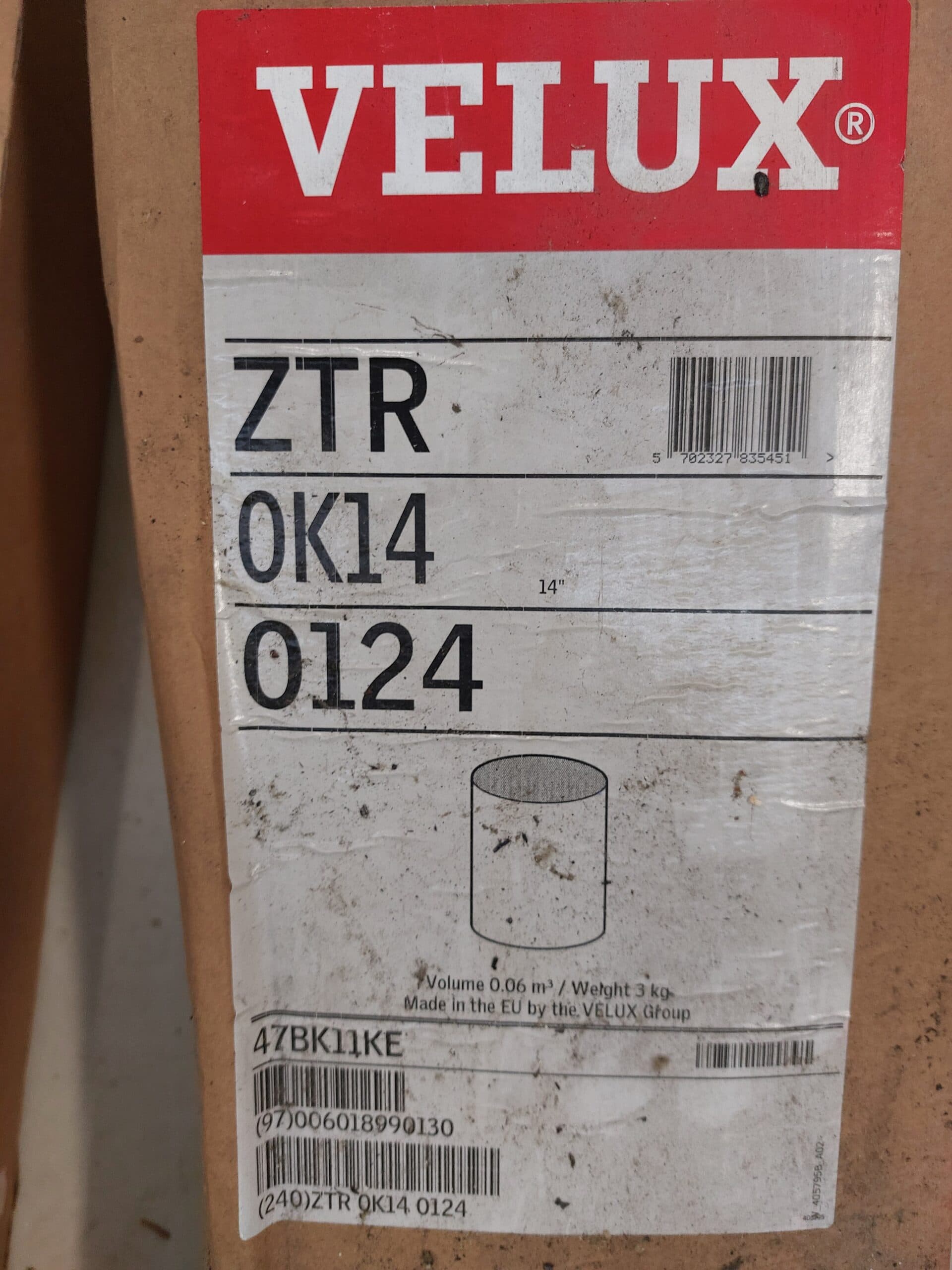 VELUX ZTR OK14 0124 forlængerrør 124cm - 1