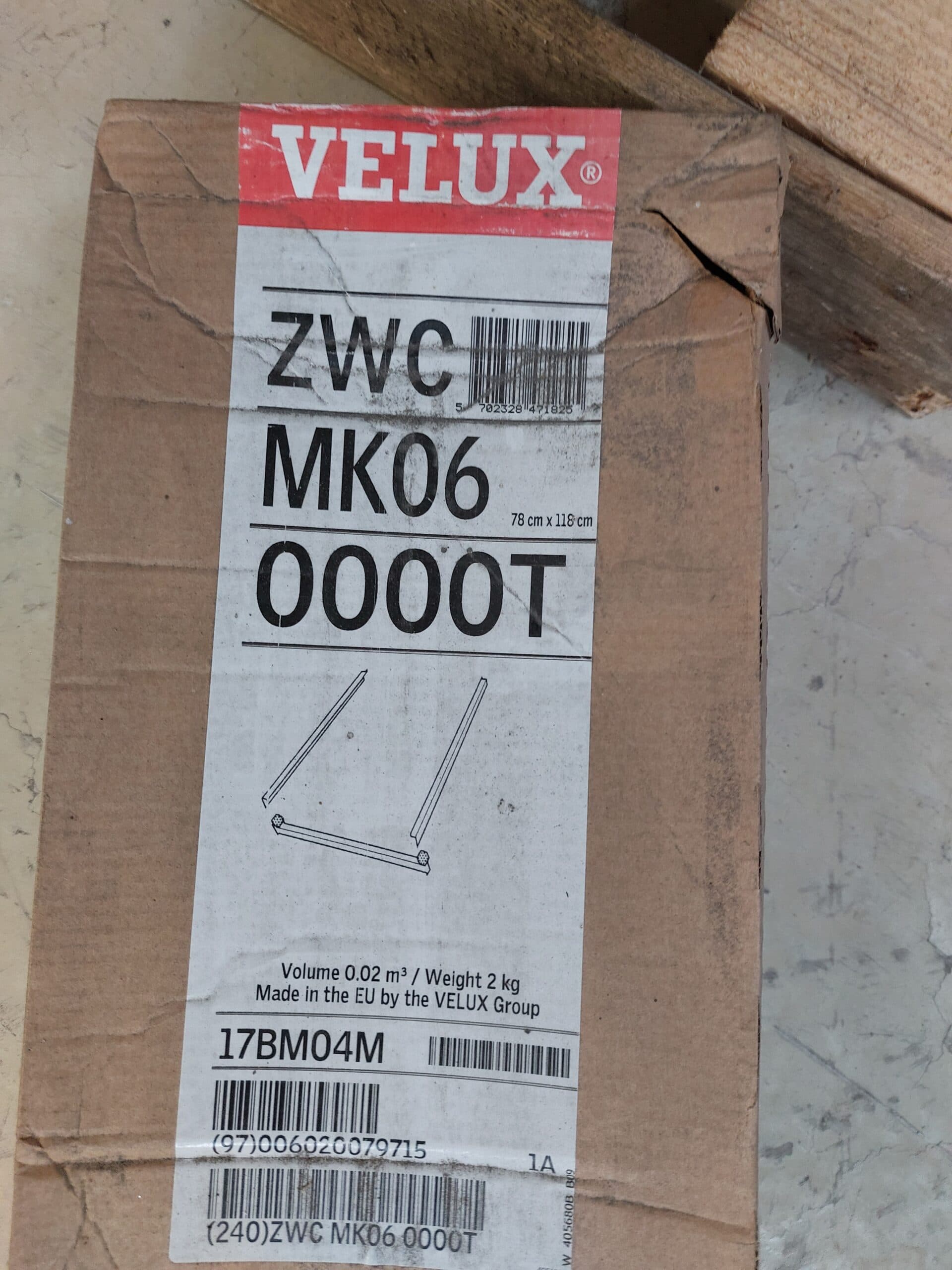 VELUX ZWC MK06 0000T  side og bund inddækning 78x118cm - 1