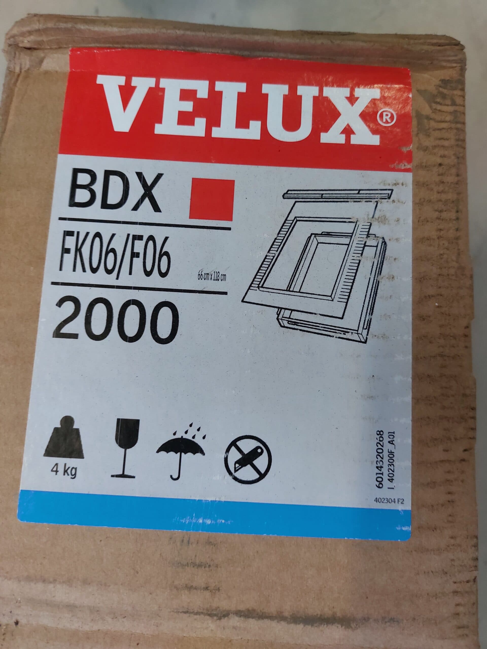 VELUX BDX FK06/F06 2000 isoleringssæt 66x118cm - 1