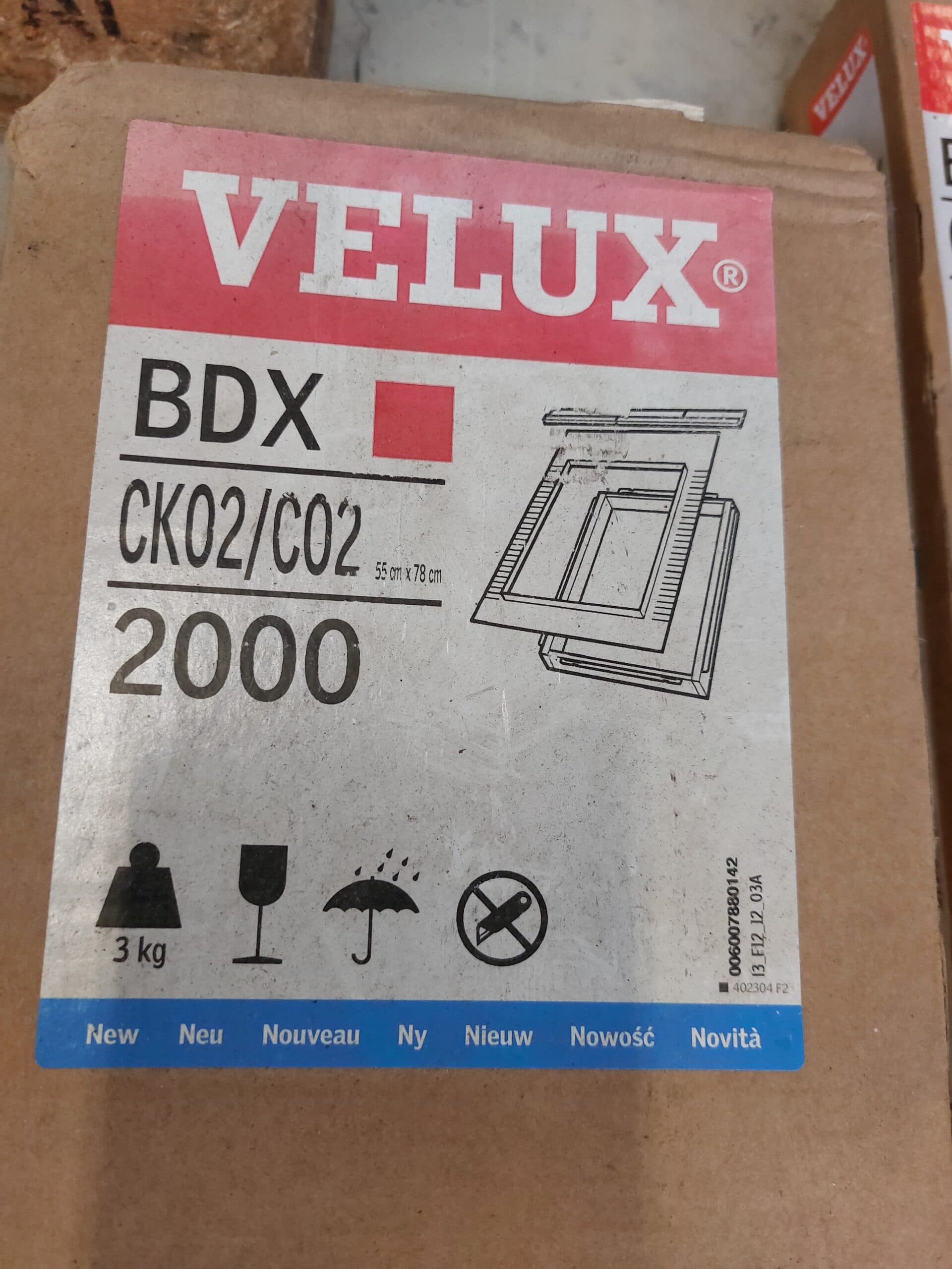 VELUX BDX CK02/CO2 2000 isoleringssæt 55x78cm - 1