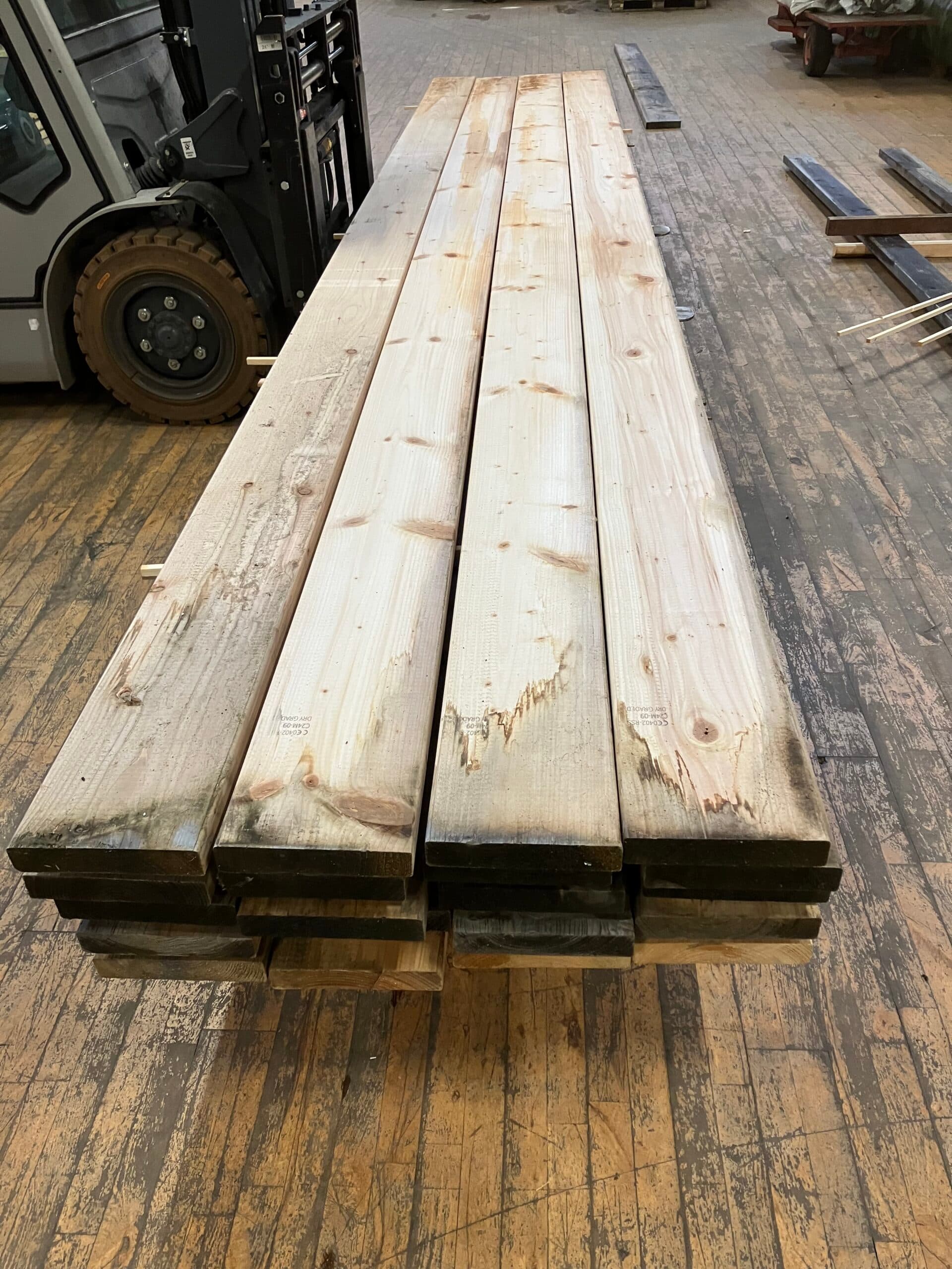 C24 spærtræ 45x245mm. 45,95kr pr Lbm