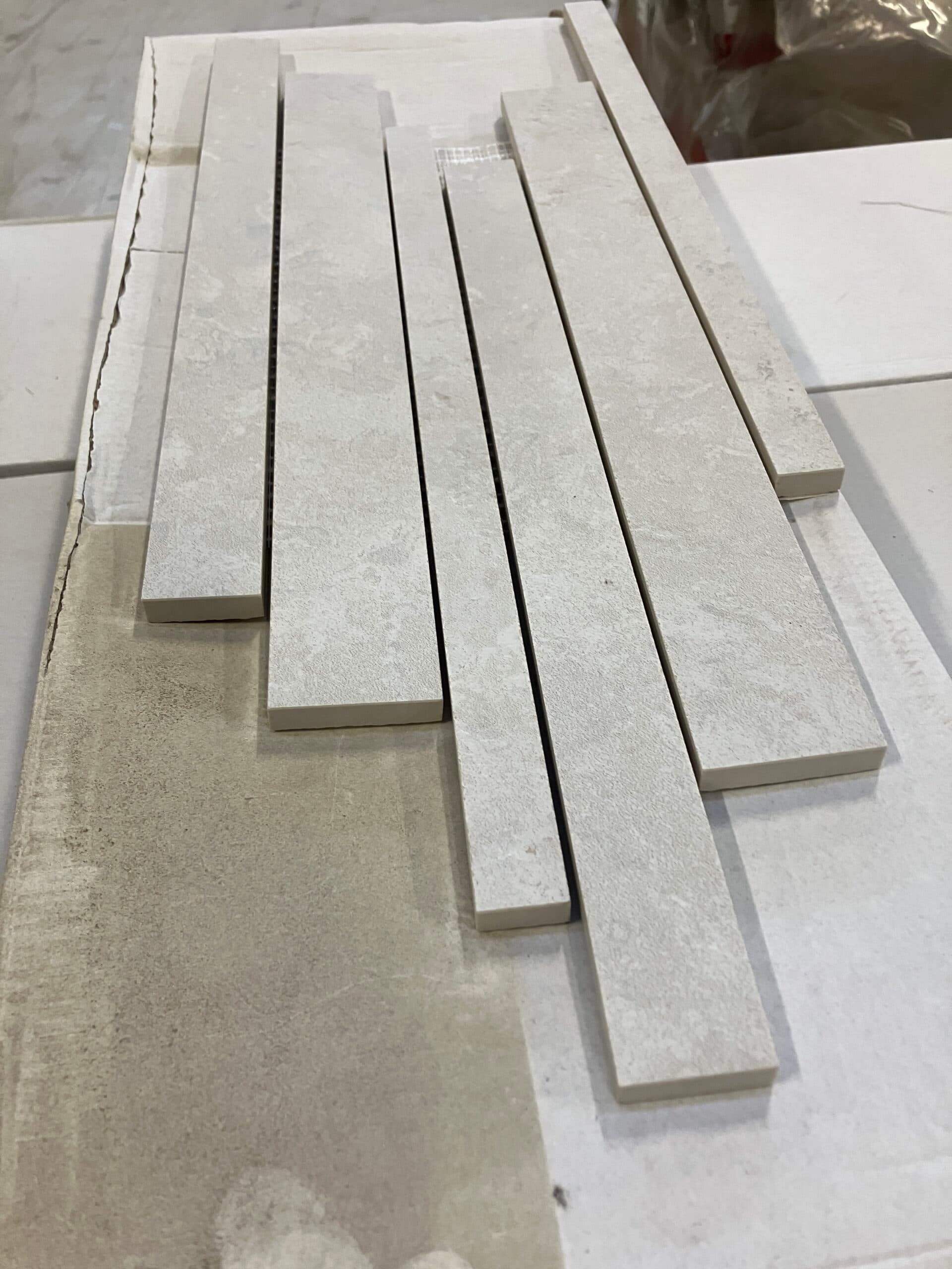 Uglaseret keramisk mosaik klinke til gulv og væg. 21×40 cm. - 1