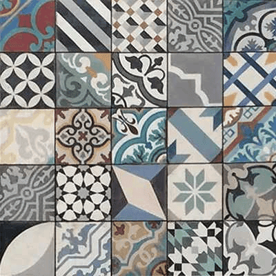 Mexikanske Patchwork fliser 20x20cm - 1