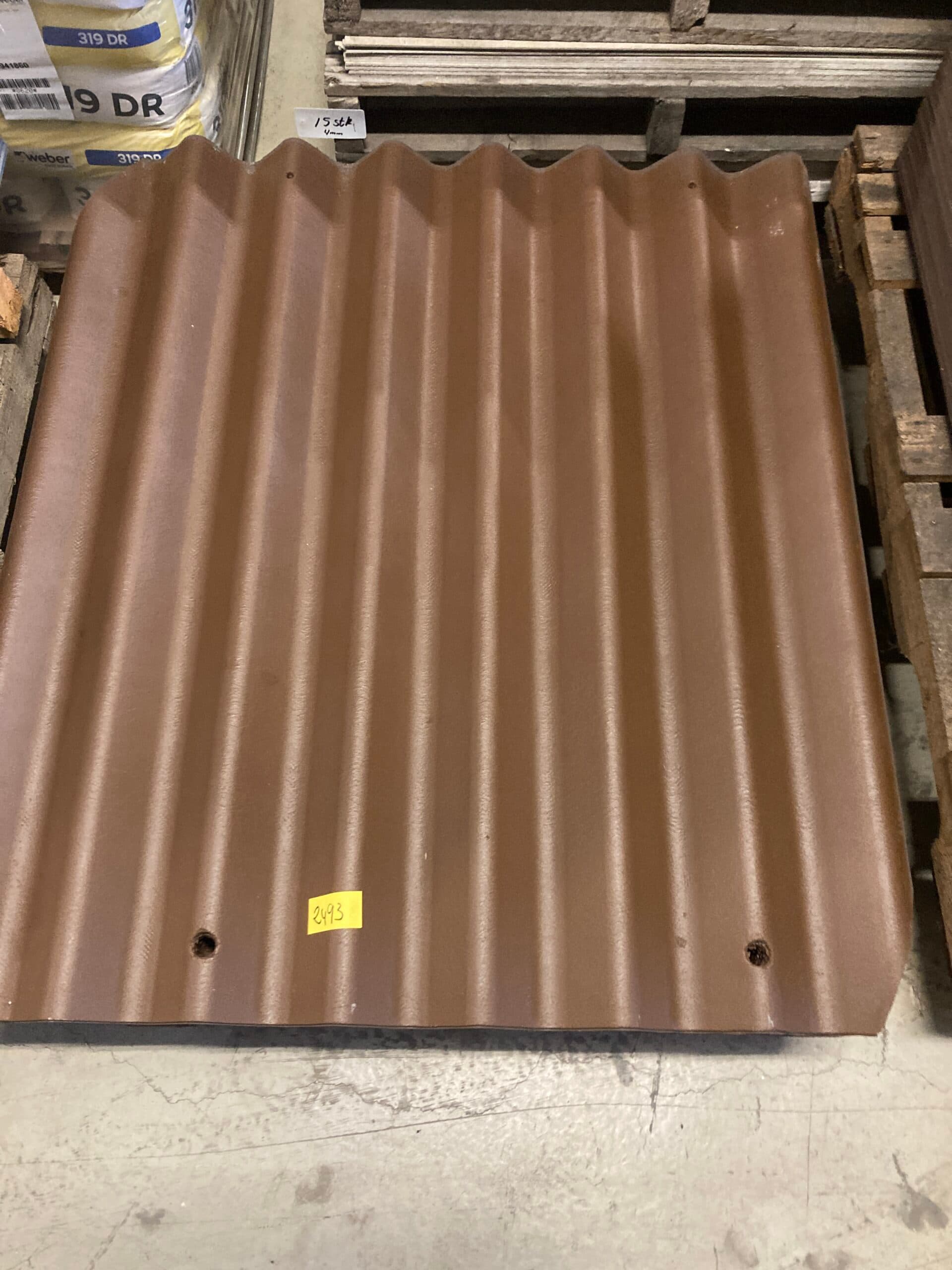 B6 Eternitplade brun/mokka 1076x1210mm. HJ/HU - 1