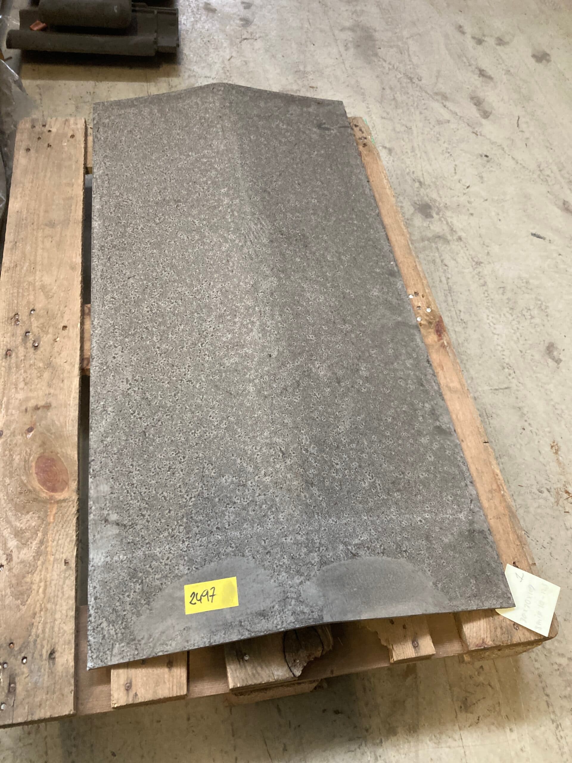 Rygnings plade, eternit, Mørk grå 30x30x119cm 10-12,5° - 1