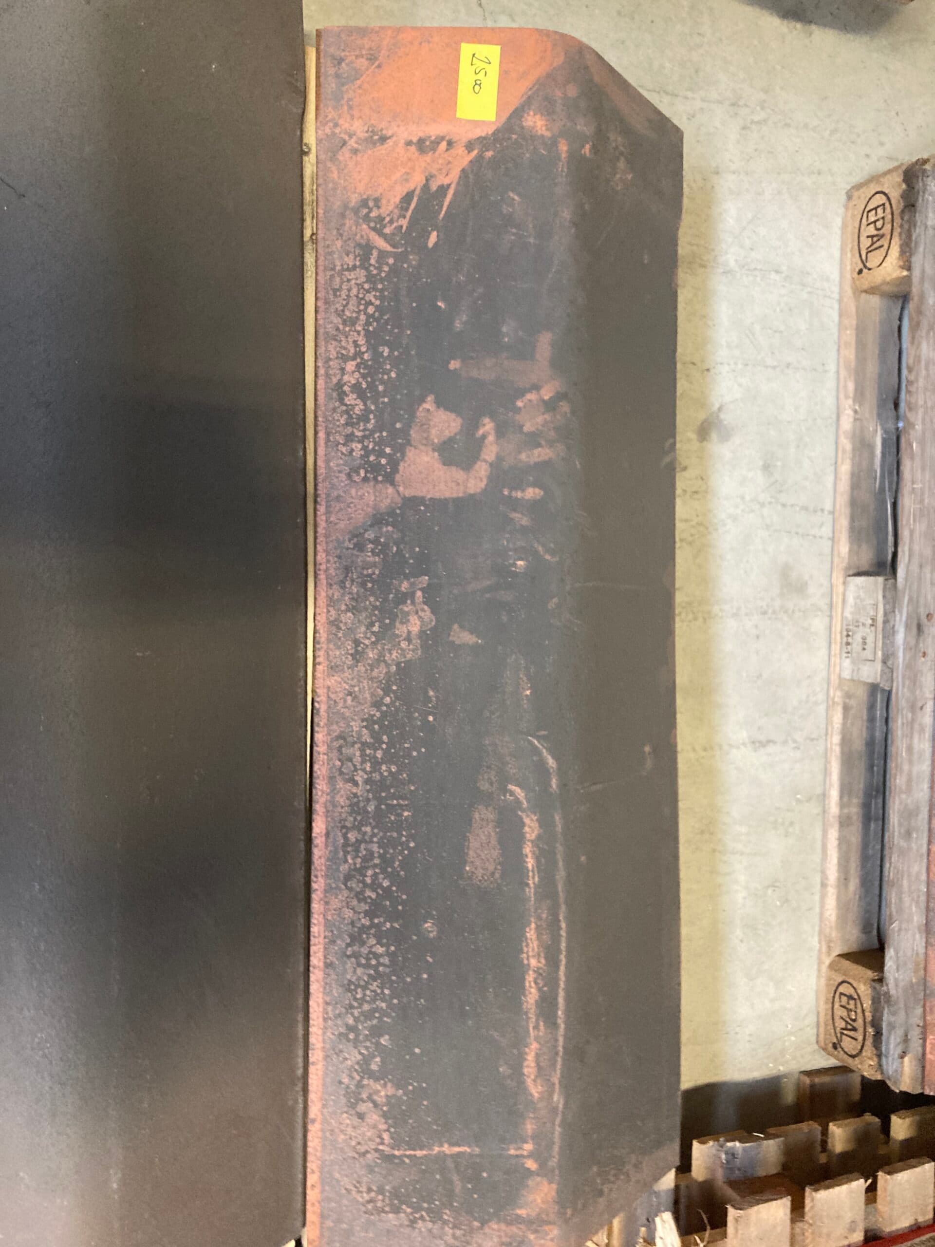 Rygnings plade, eternit, teglrød 24x24x119,5cm 27,5-30° - 1