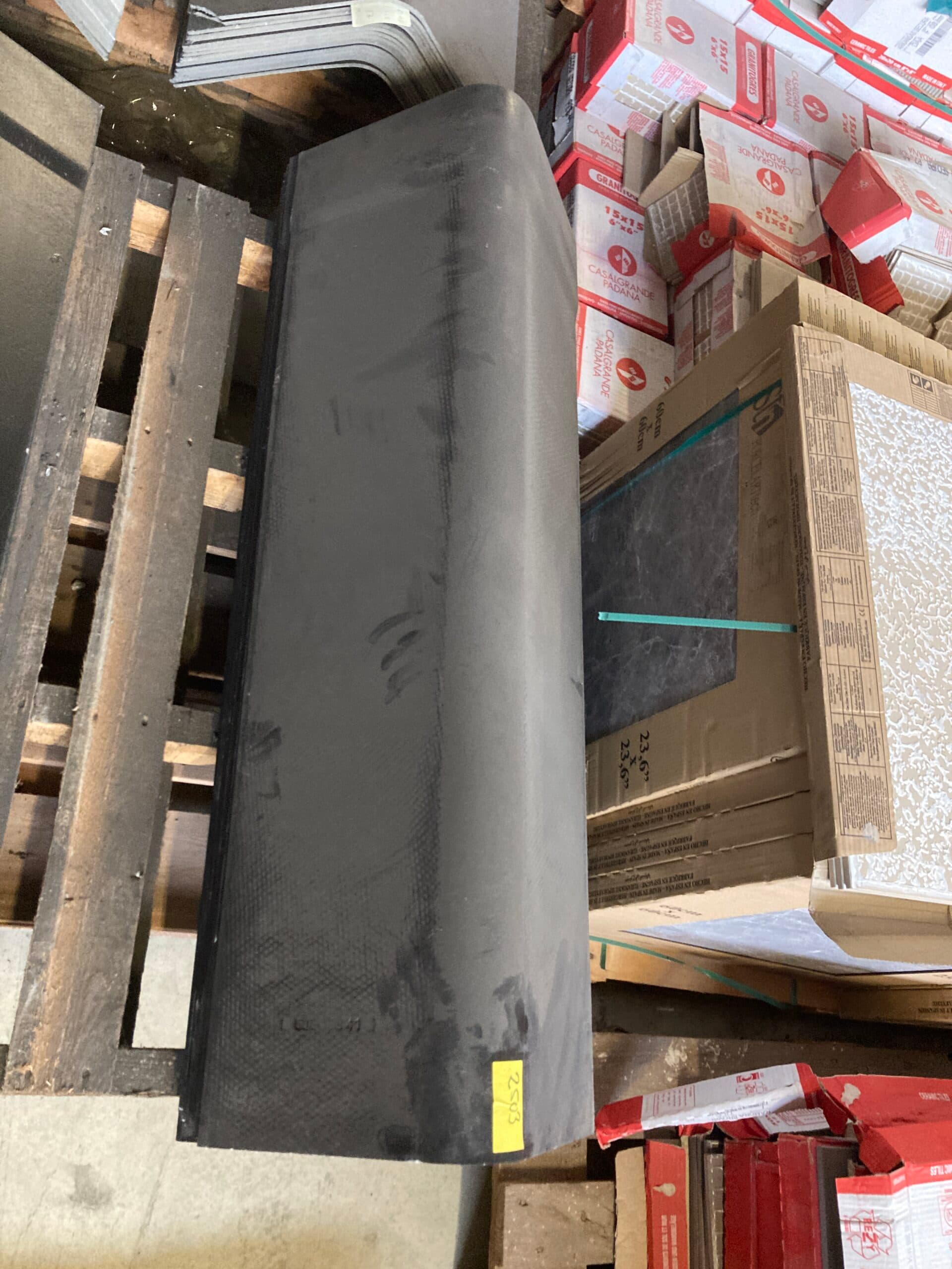 Rygnings plade, eternit, sort 30x30x119,5cm 47,5-50° - 1