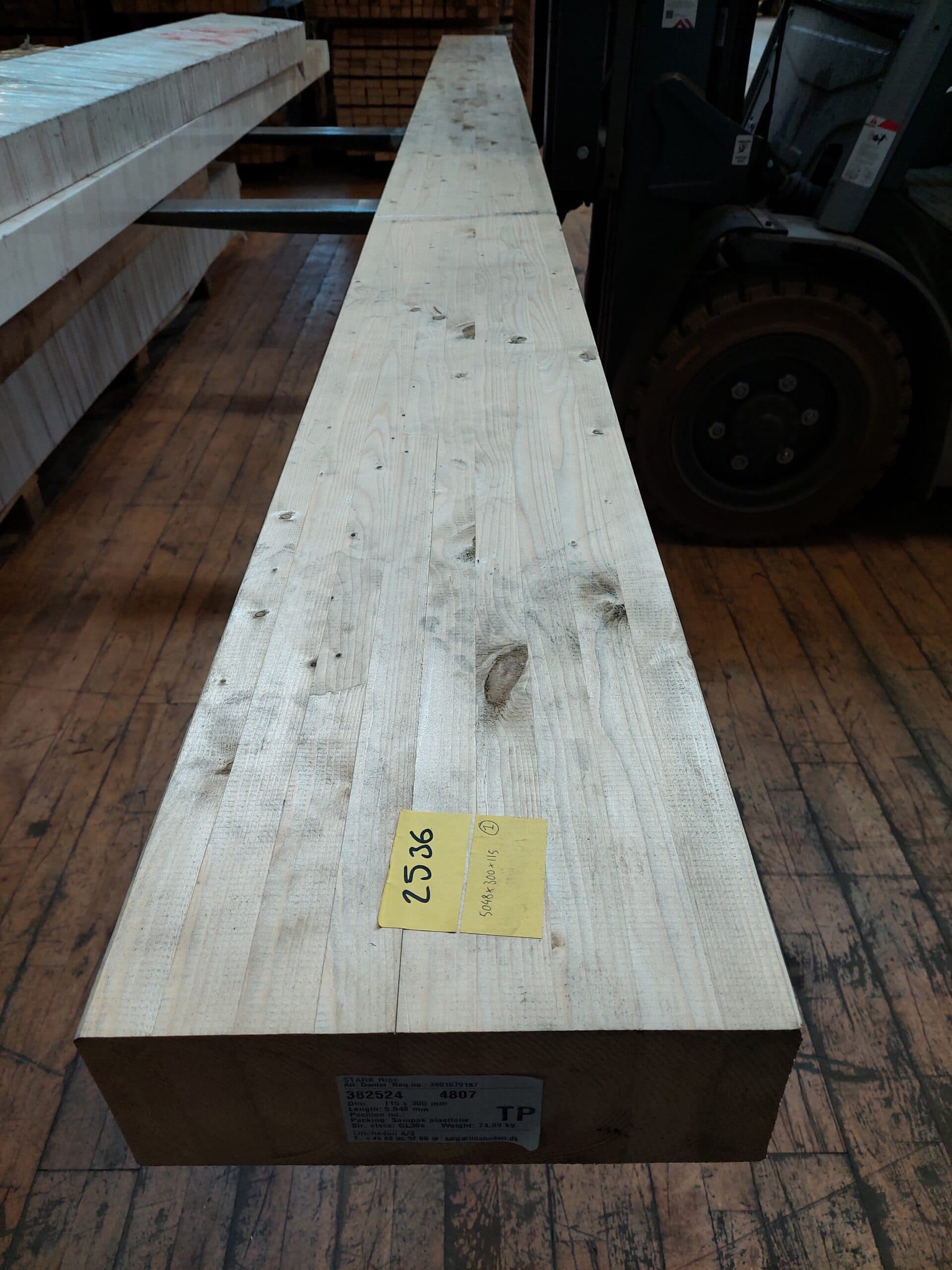 Limtræsbjælke 5048x115x300mm - 1