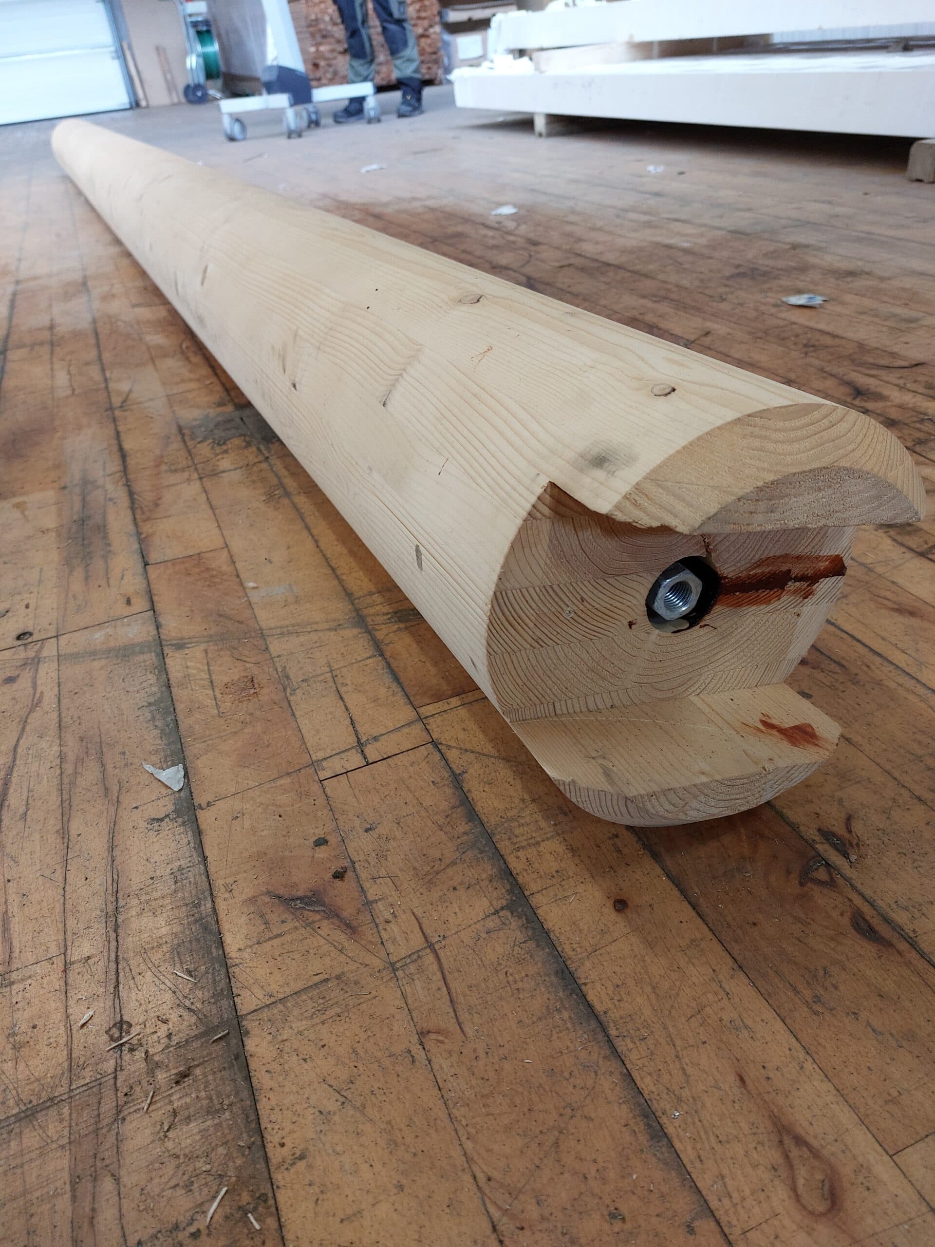 Limtræsstolpe 4244 mm ø200 mm - 1