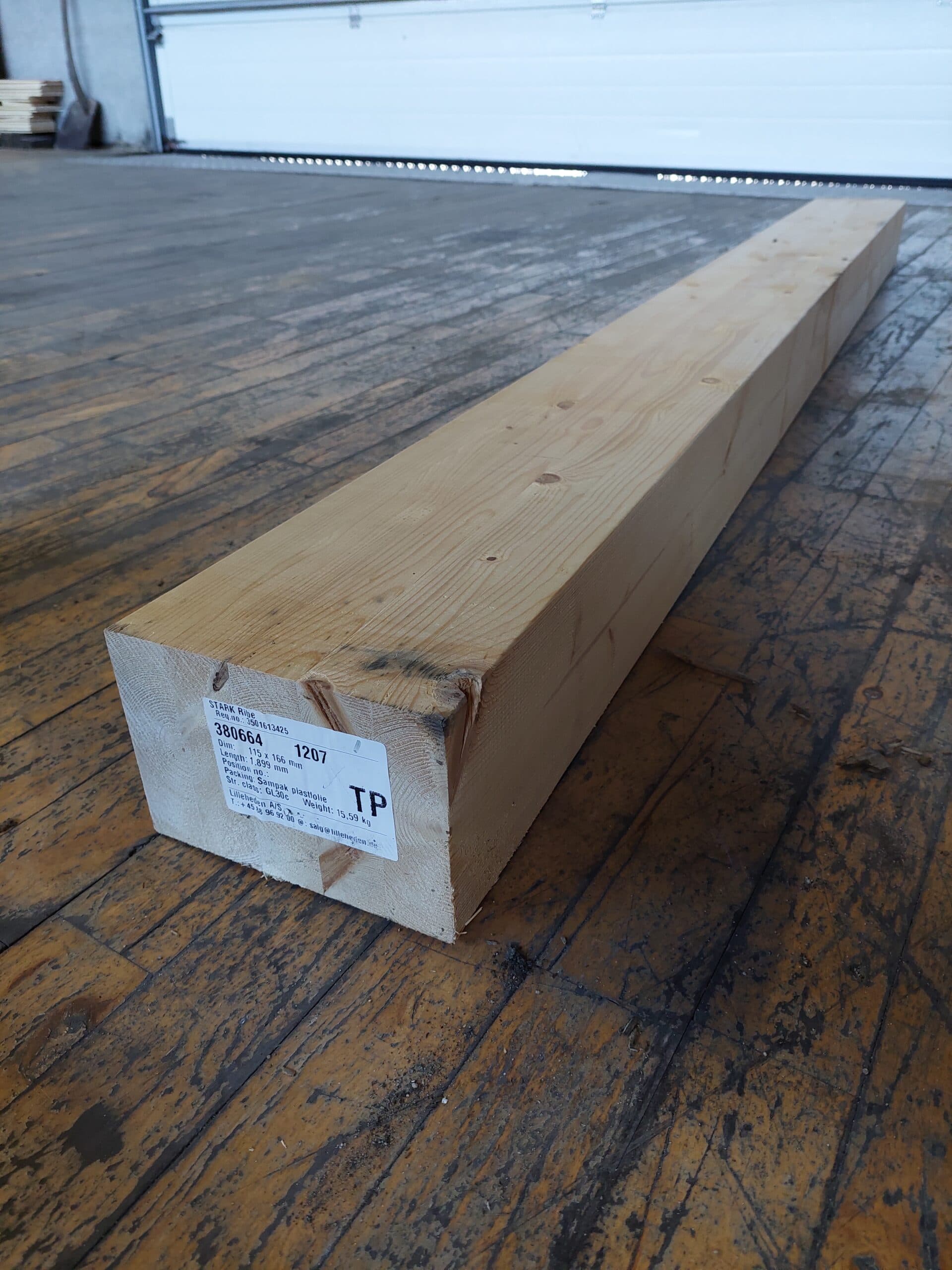 Limtræsbjælke 1899x115x166 mm - 1