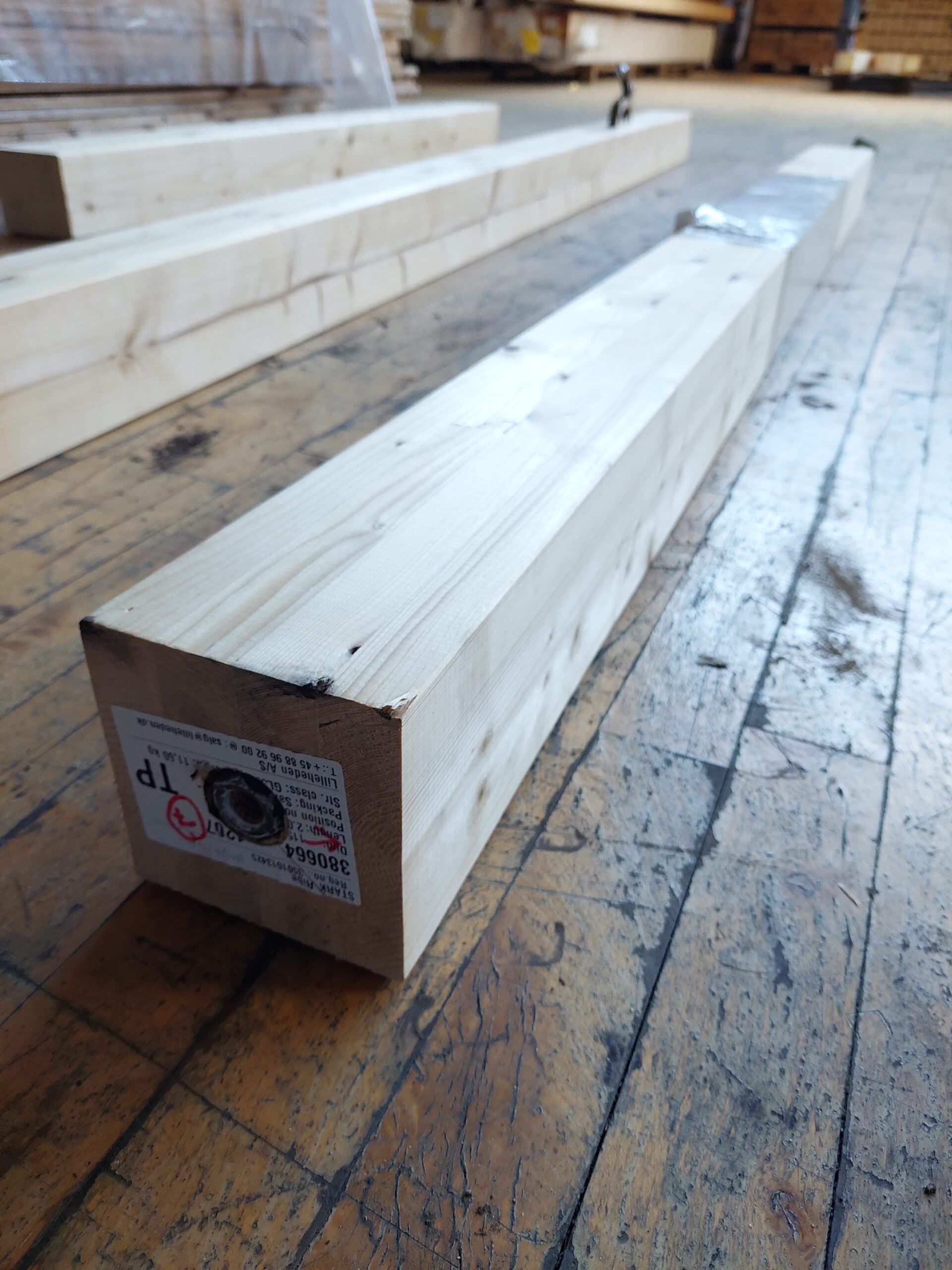 Limtræsbjælke/Stolpe 2040x115x115 mm - 1