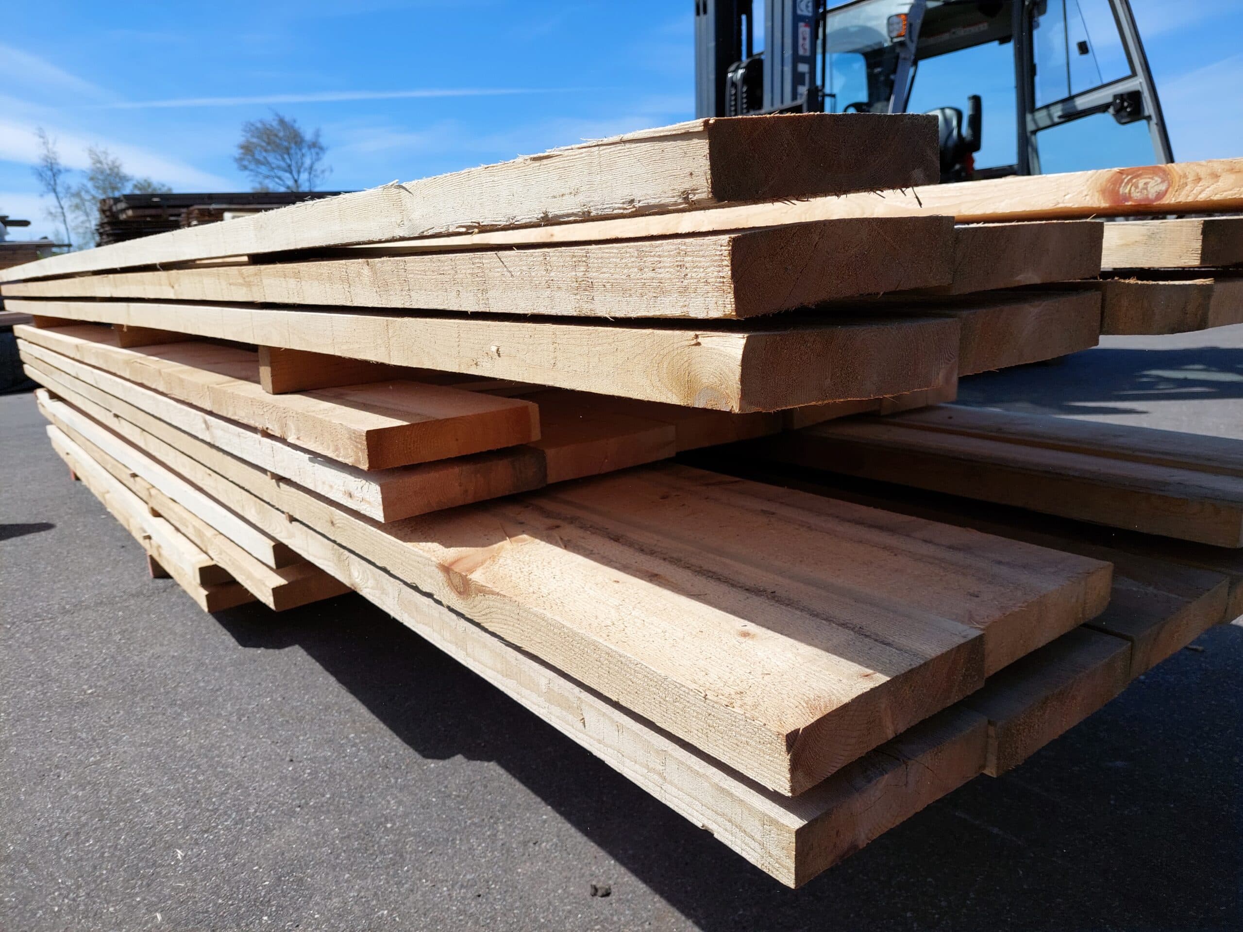 Savskåret planker 47×225 mm. pris pr. længde. - 1