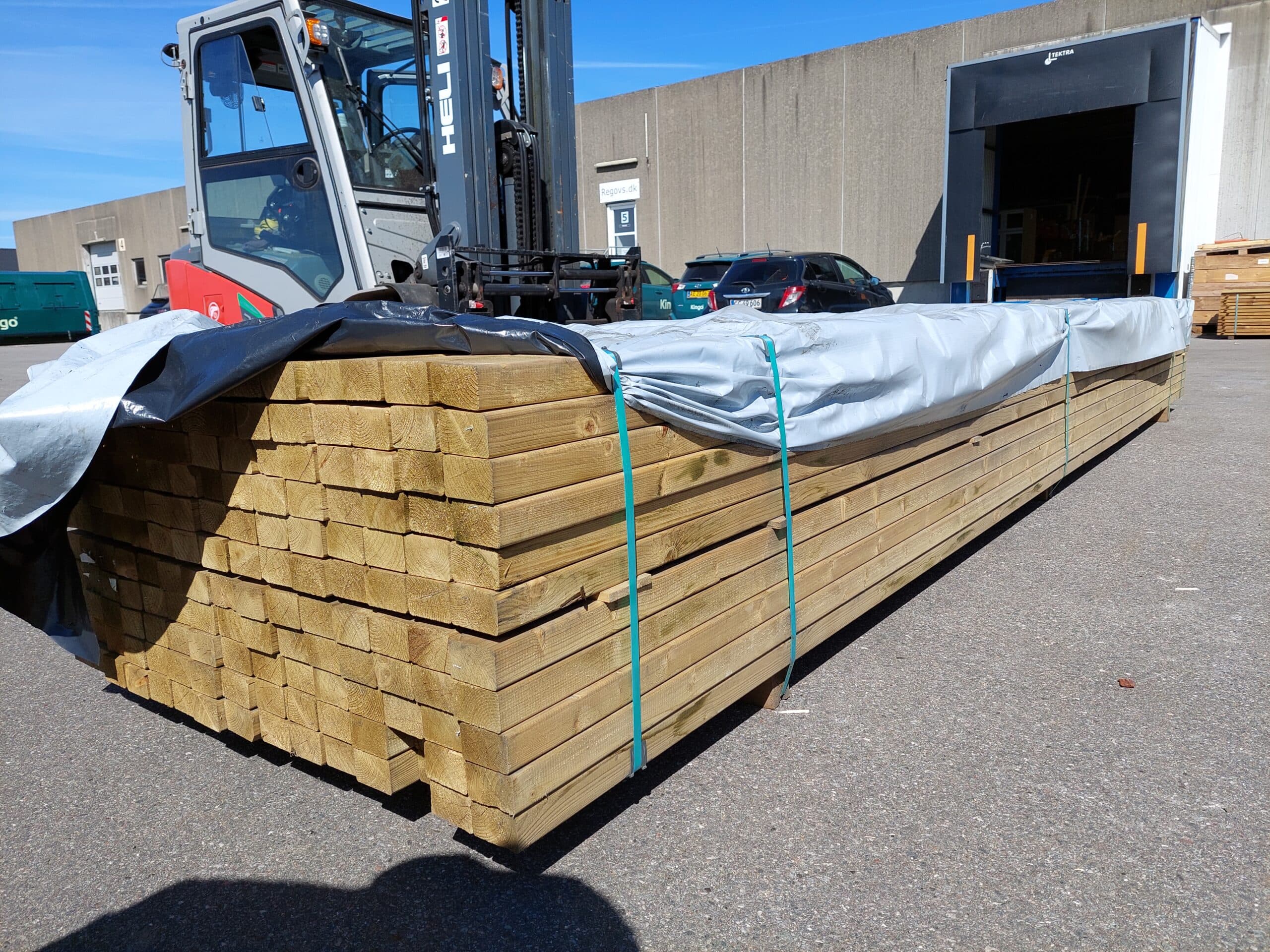 Trykimprægneret lægter 45×70 mm. Pris  pr. længde. - 1