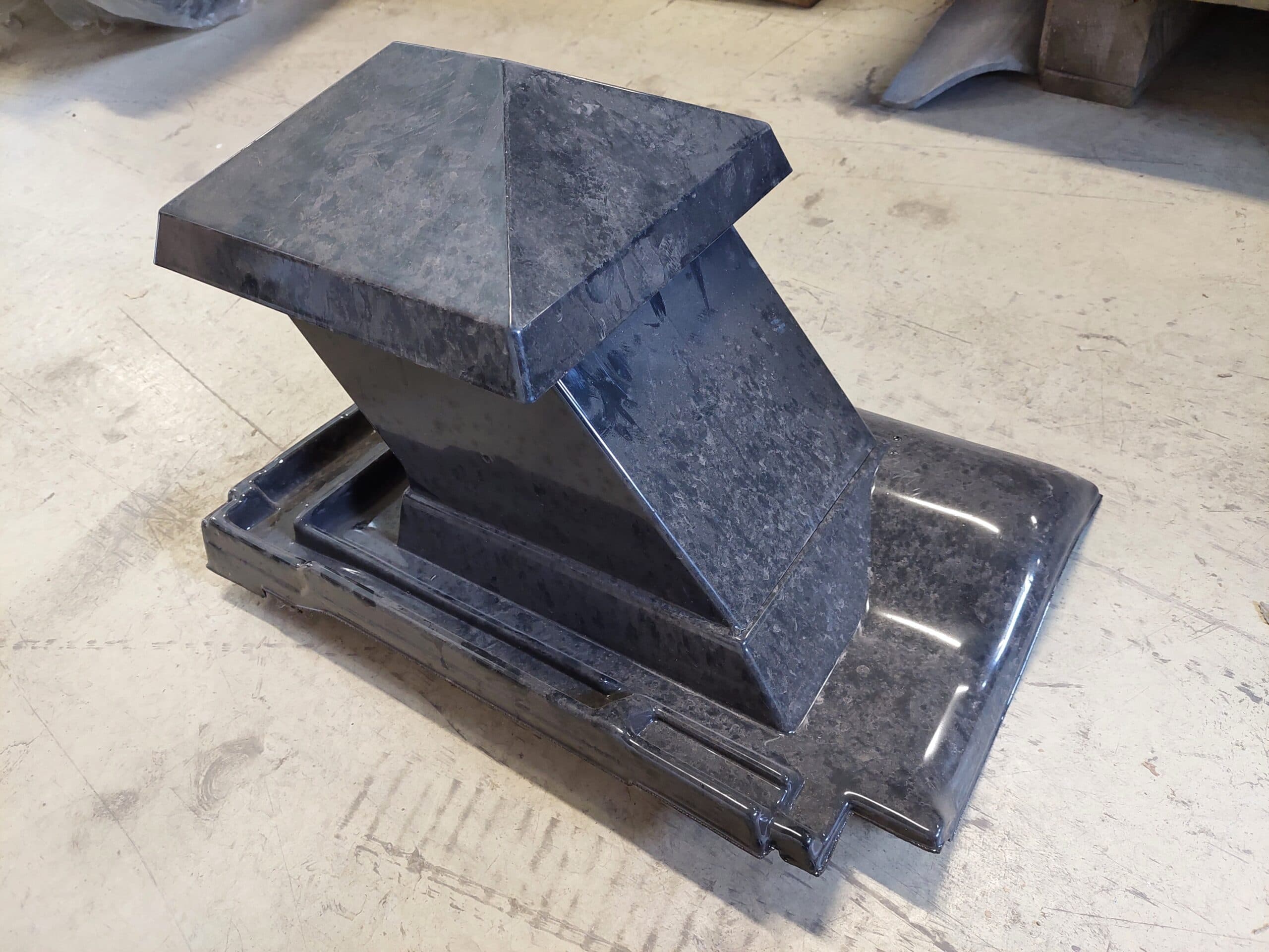 Udluftnings hætte, sort, 510×310 mm - 1