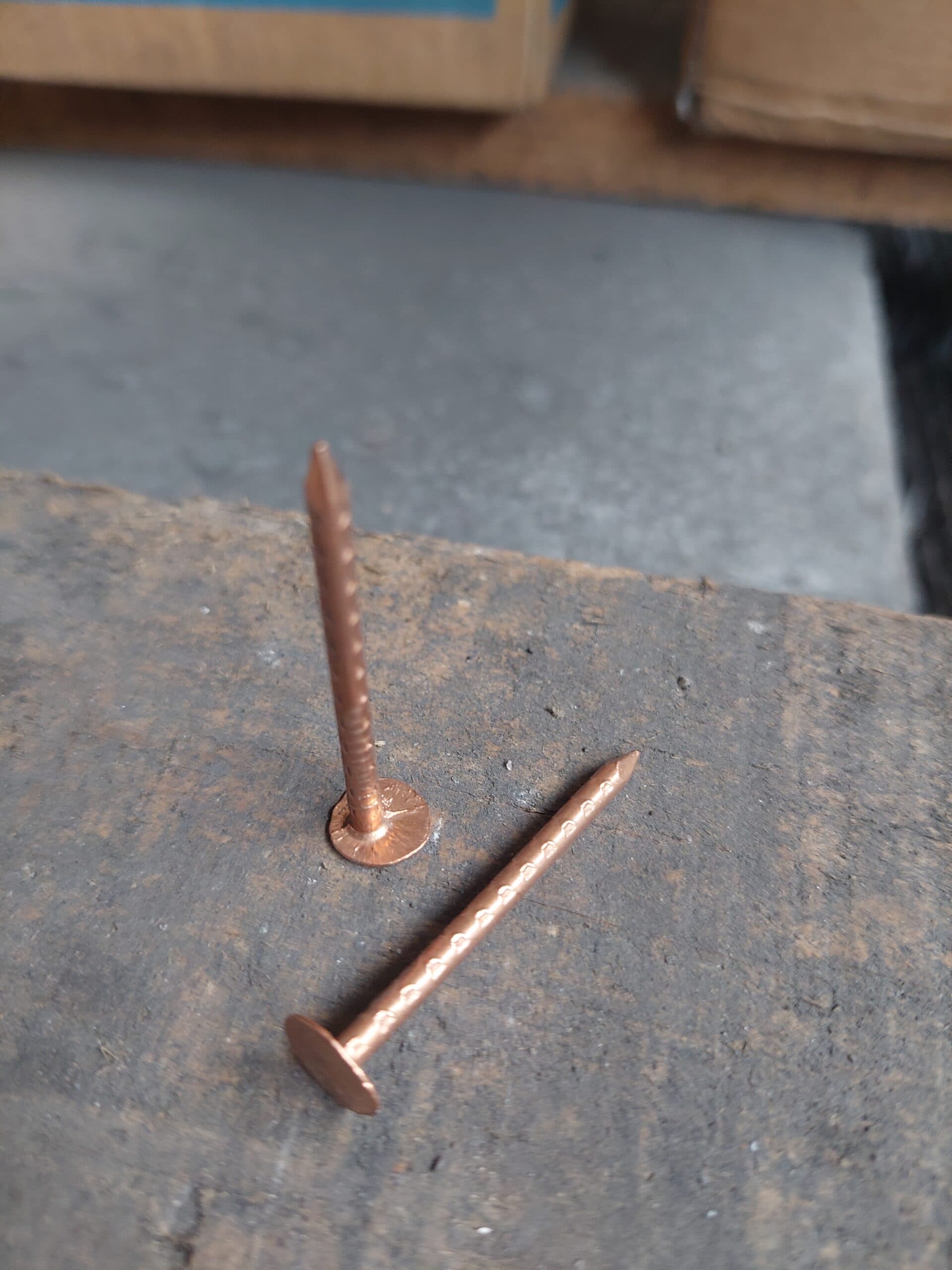 Kobbersøm til skifer, Ø9, 3×40 mm, pris pr. kasse - 1