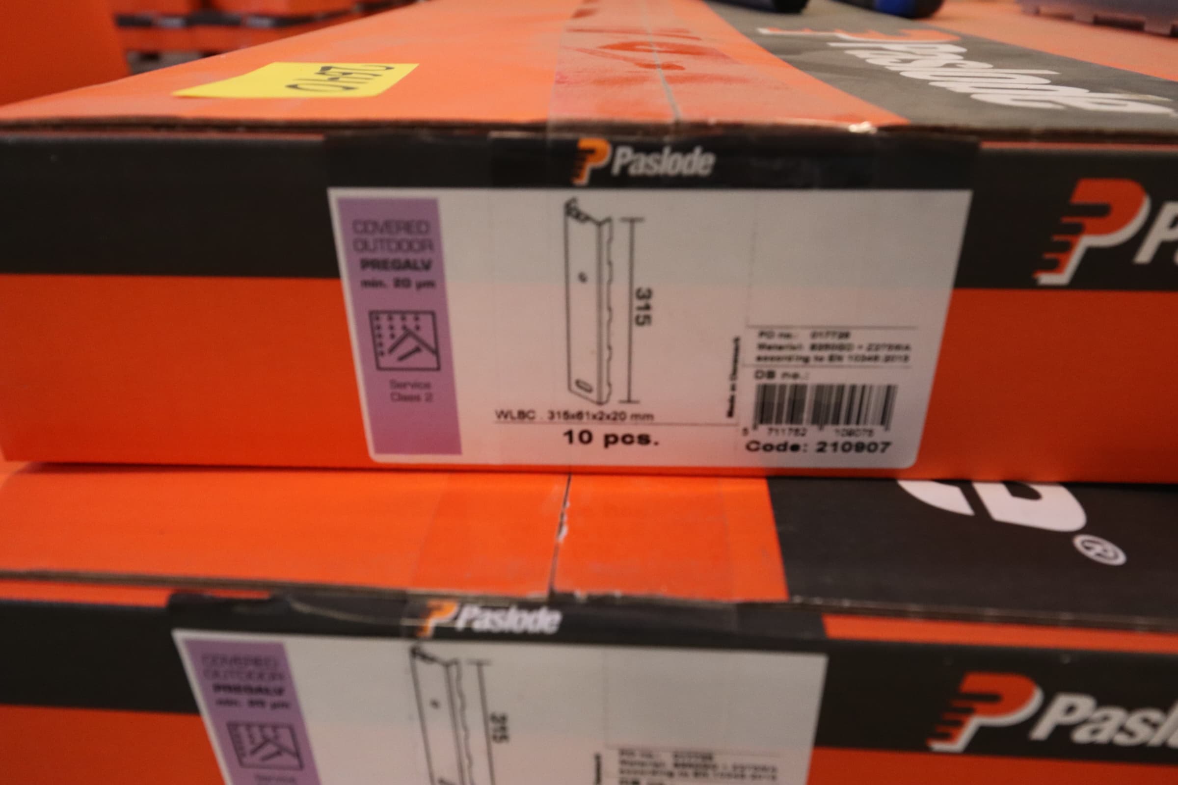 Paslode vindueskonsol af typen WLBC 315x61x2x20 mm - 1