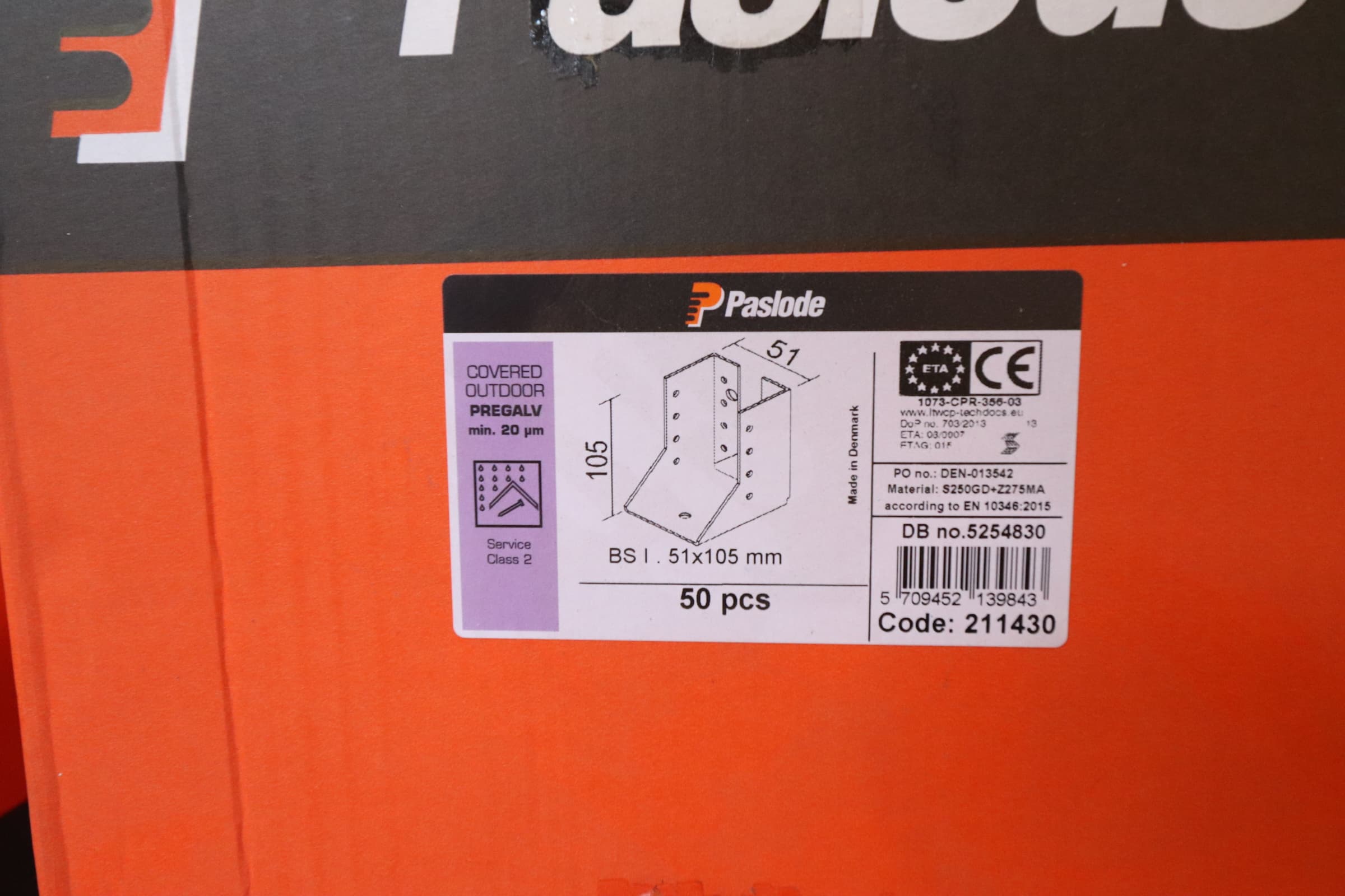 Paslode bjælkesko, af typen BS I 51×105 mm - 1