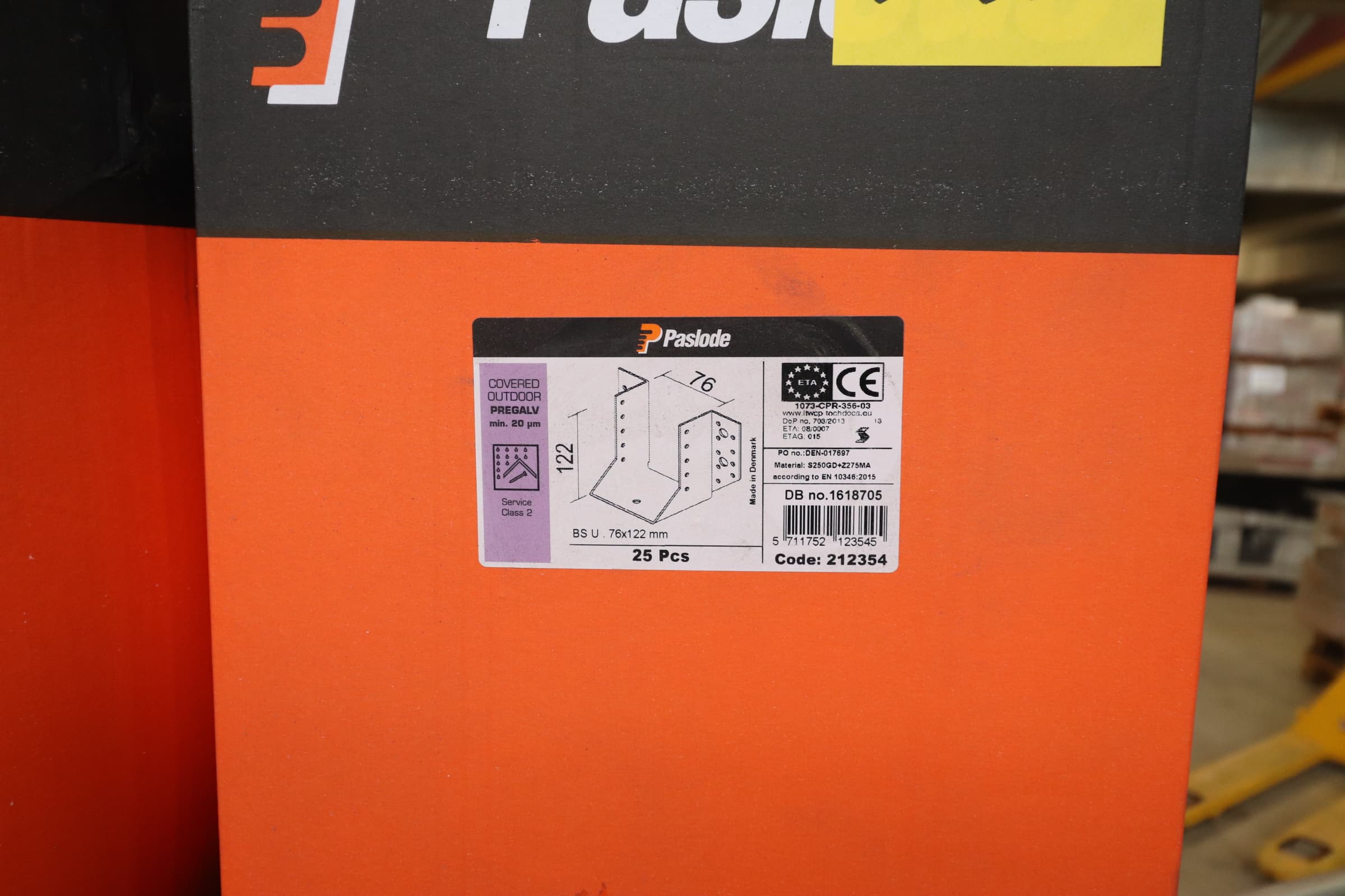 Paslode bjælkesko BS U 76×122 mm - 1