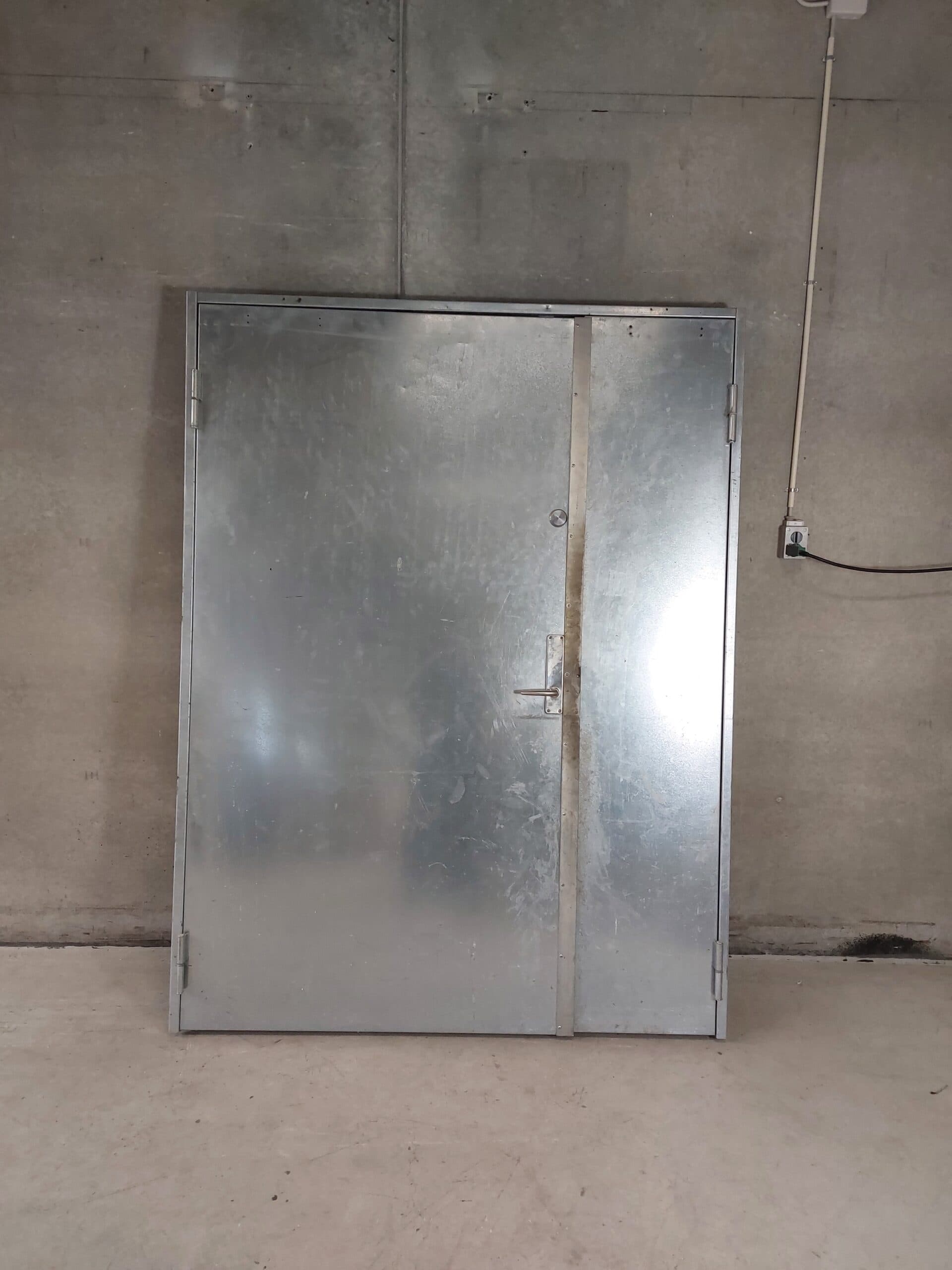 Dobbelt ståldør BS-60 branddør 159x209cm