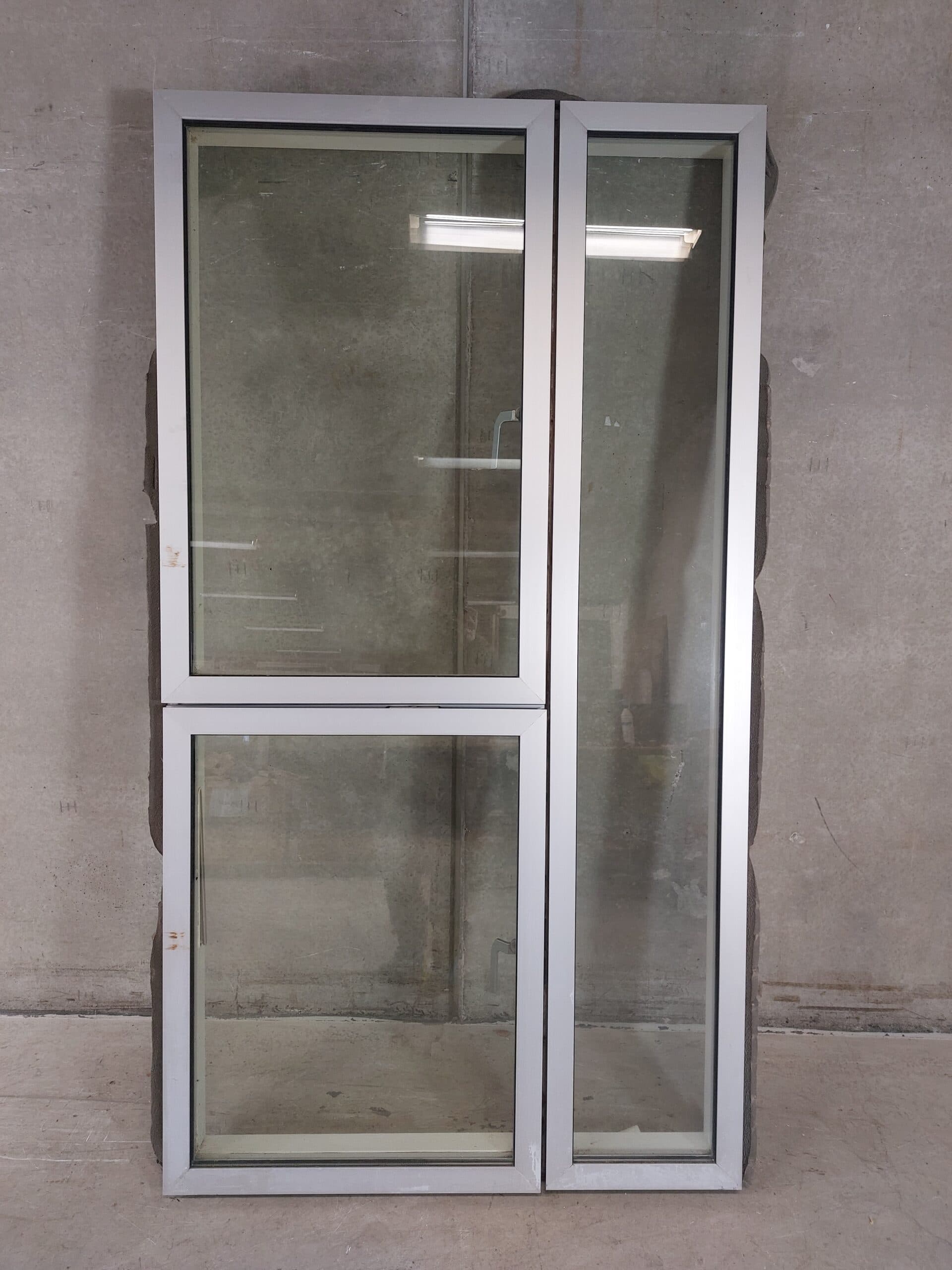 Sidehængt Vinduesparti 118,5×218,5 cm – hvid malet – V-2 - 1