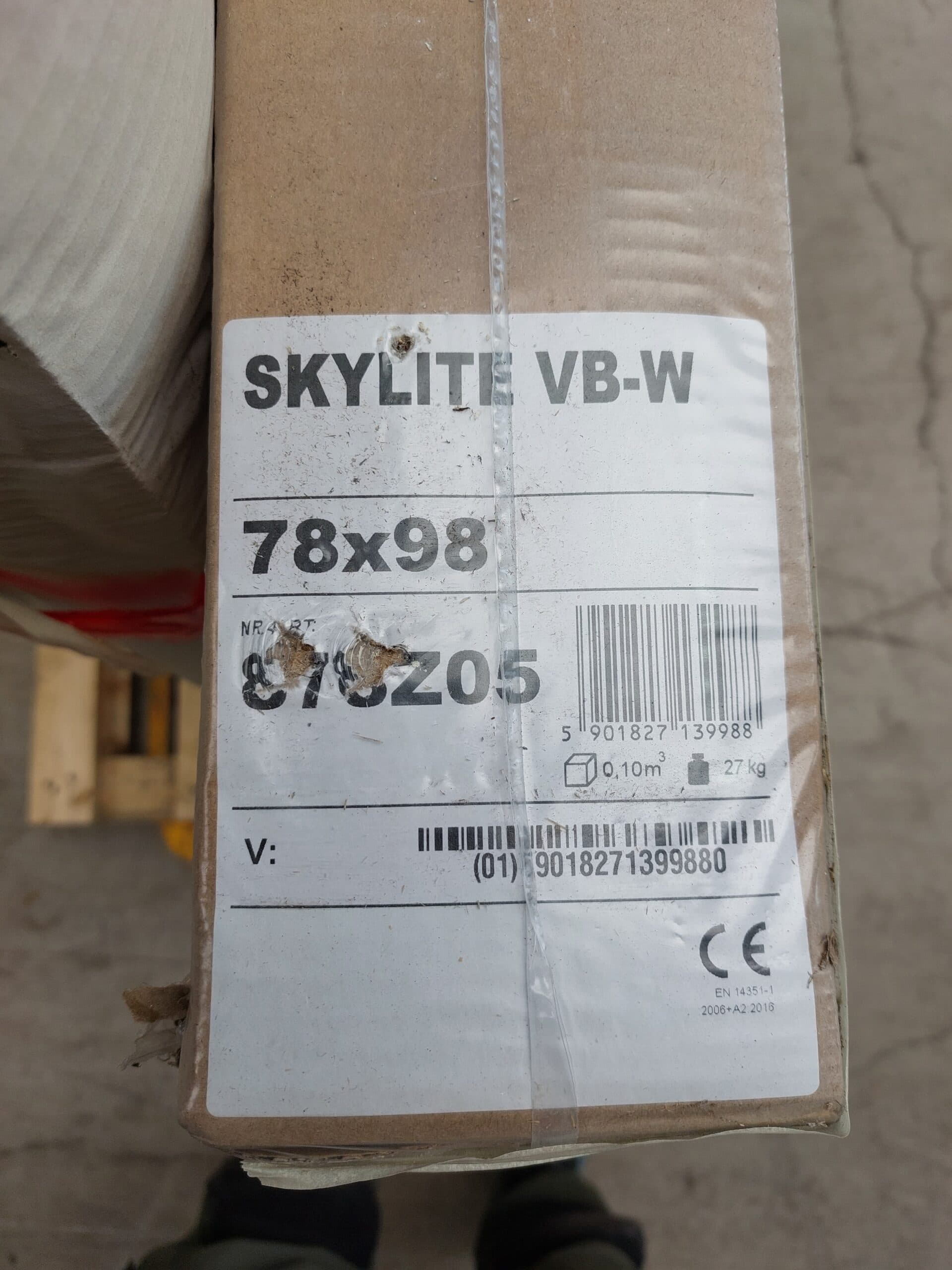 Ovenlysvindue, SKYLITE VB-W 78×98 cm - 1