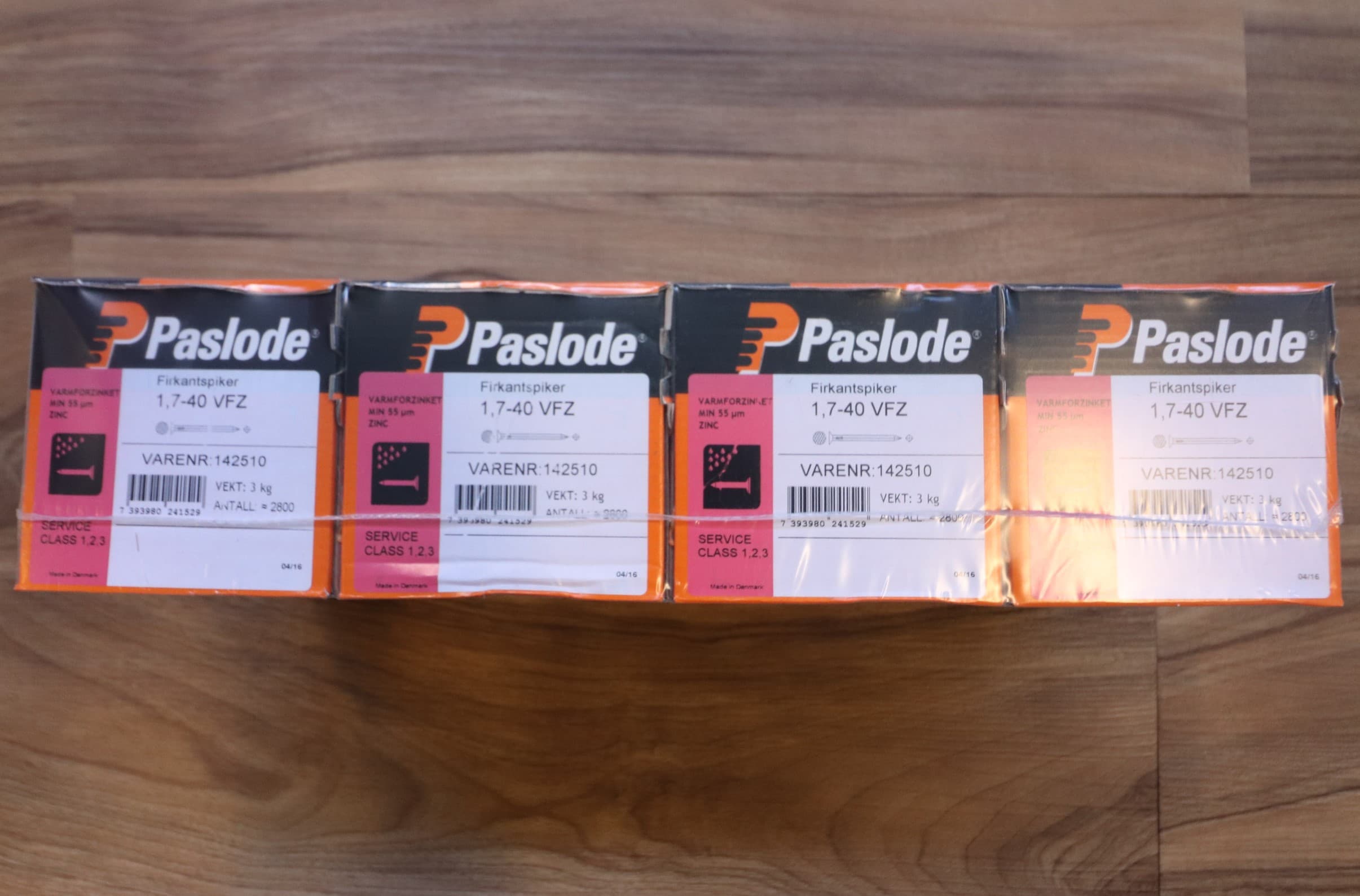 4ks Søm 1,7x40mm 11.200stk