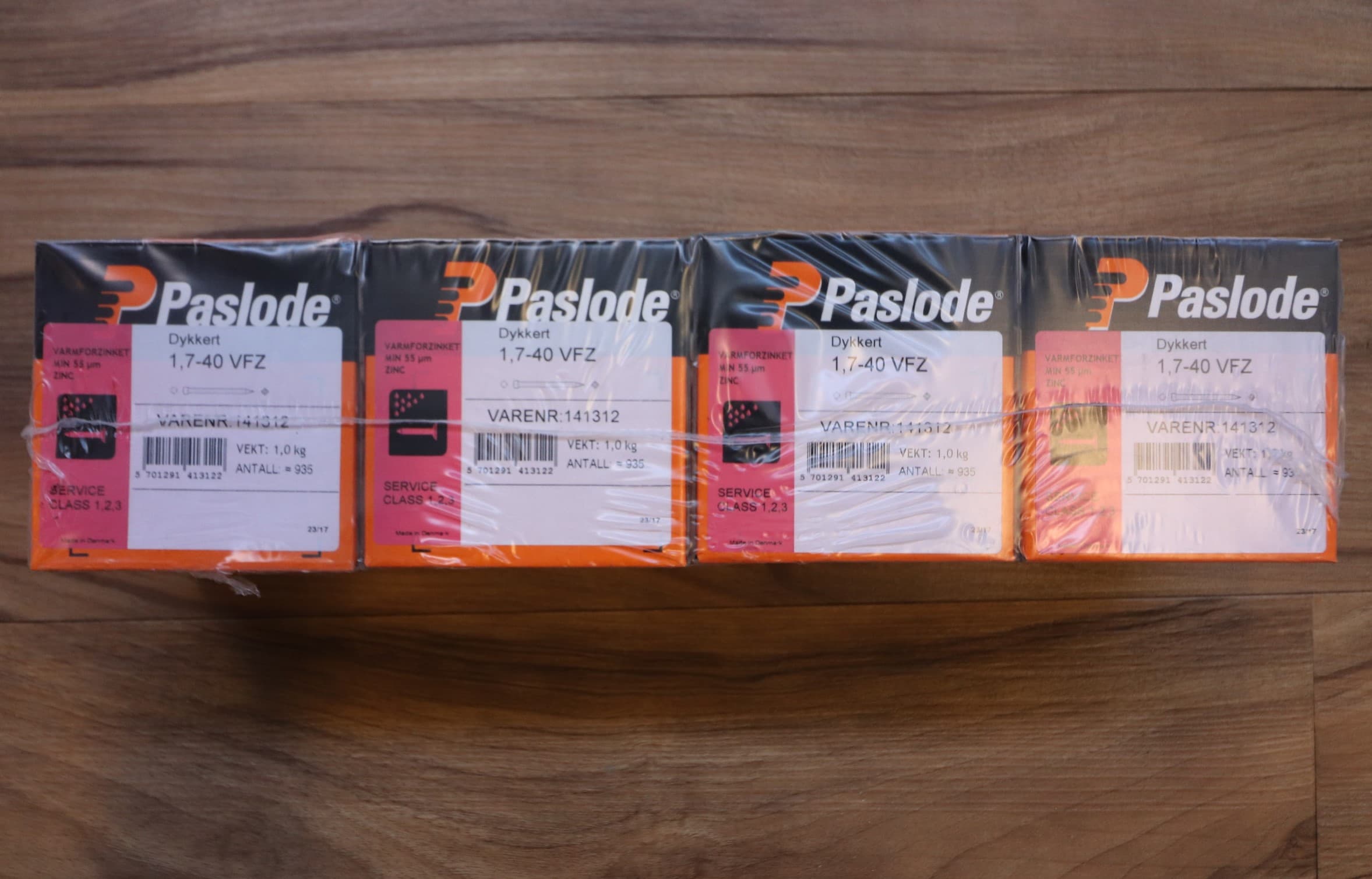 4ks Søm 1,7x40mm 3.740stk