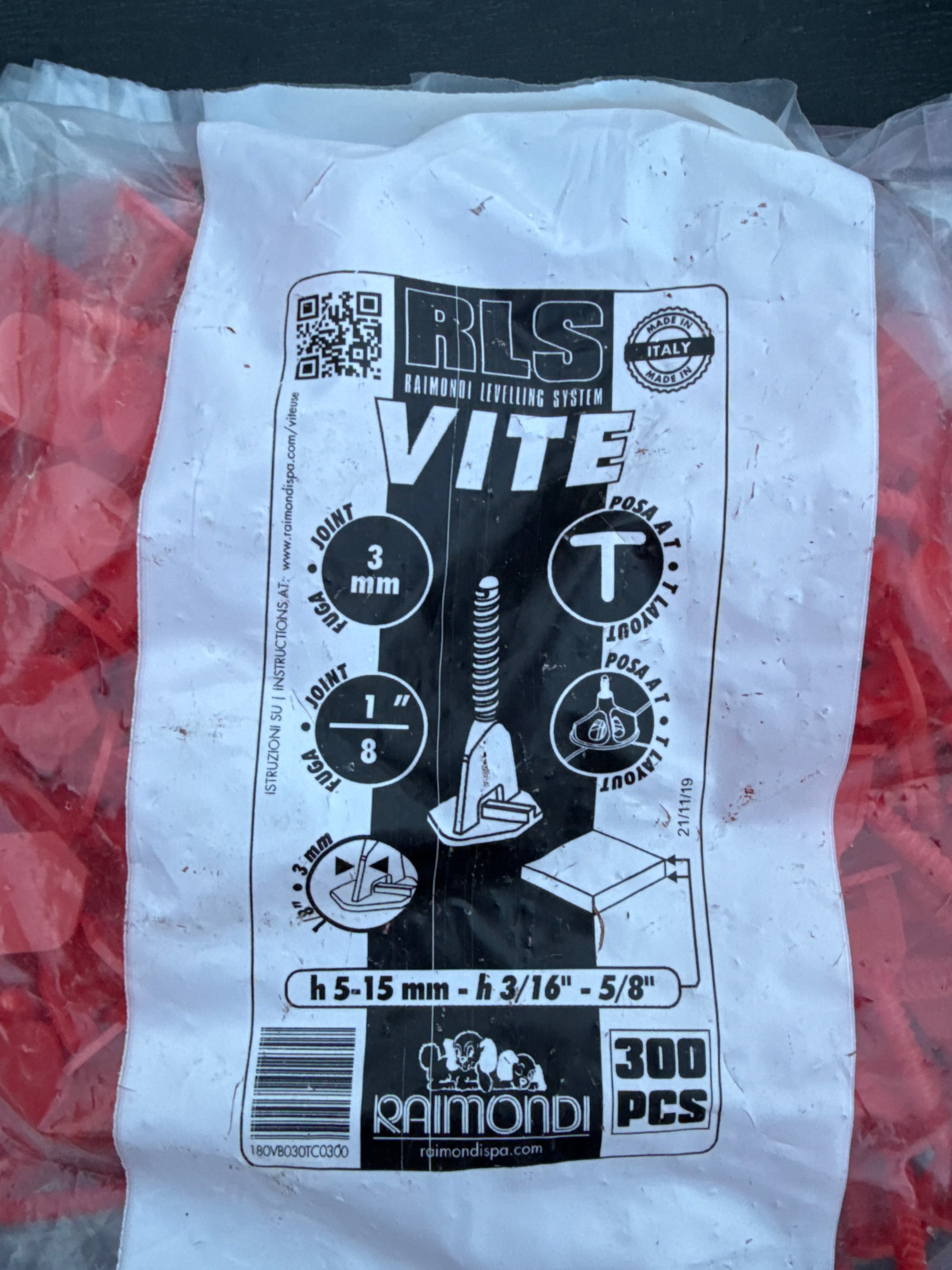 RLS VITE nivelleringssystem T-kiler 300 stk - 1
