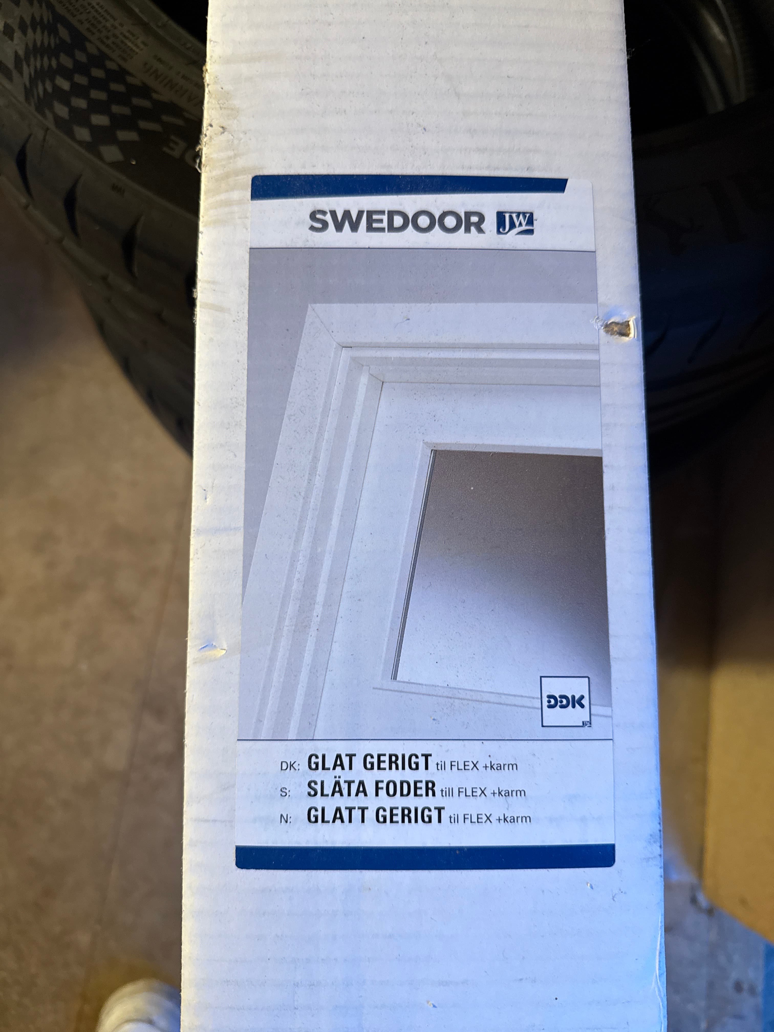 Swedoor JW dør glat gerigt til flex+karm